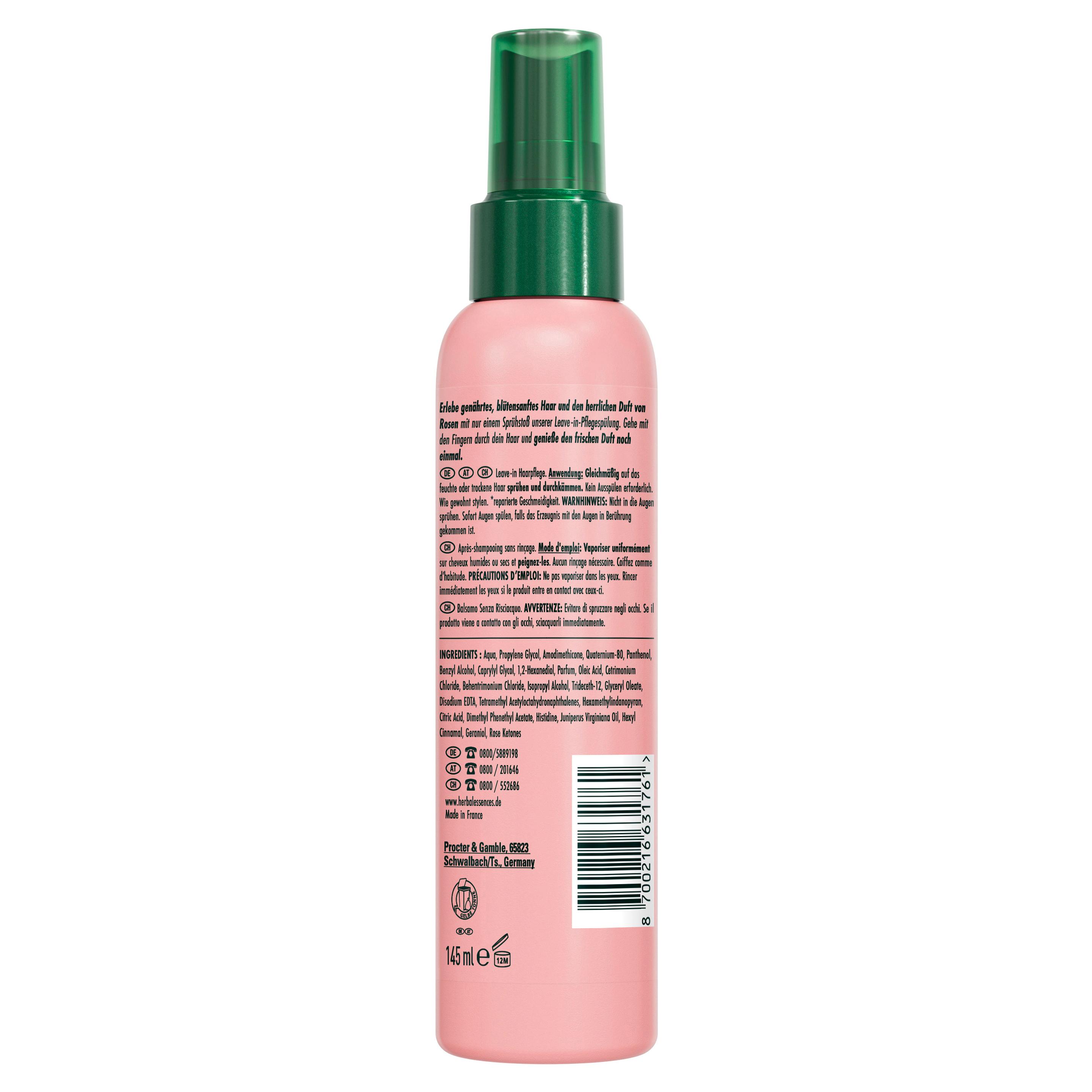 Produktbild Herbal Essences Leave-In Spray Blütensanft Rosenduft 2 von 8