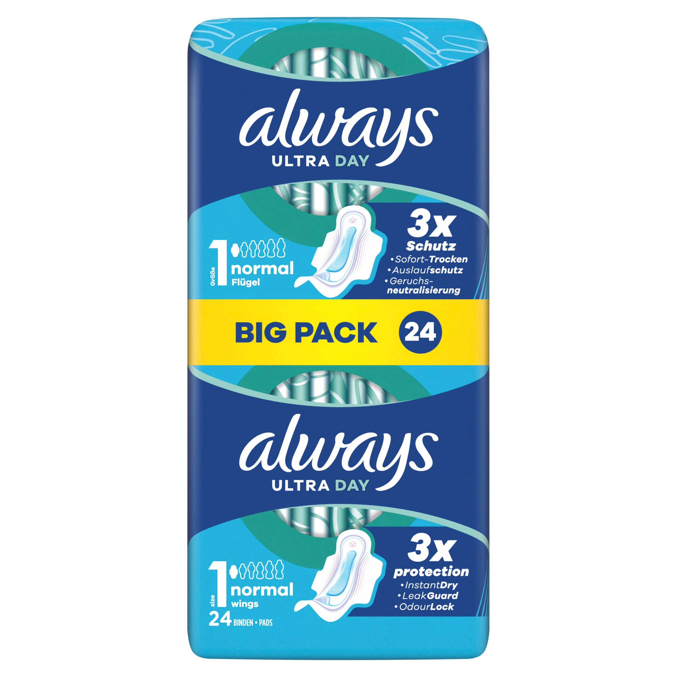 Always ultra Damenbinden Normal mit Flügeln BigPack 