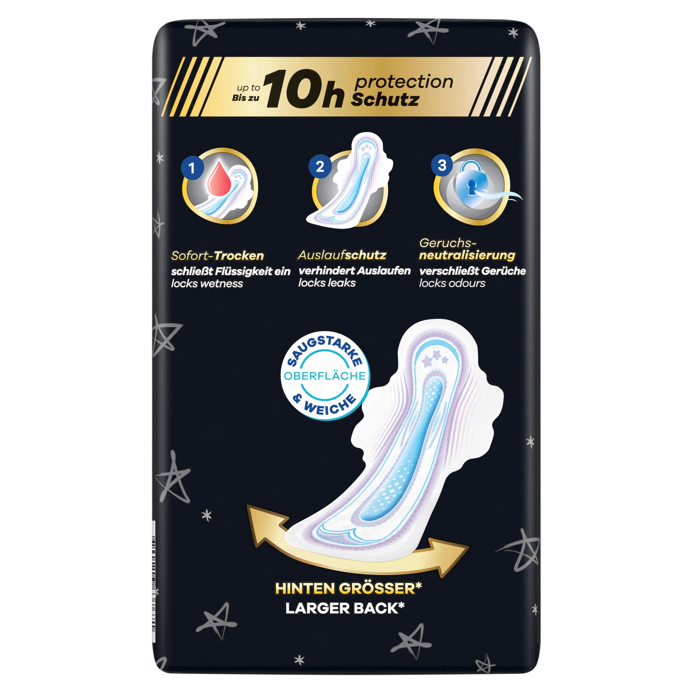 Produktbild Always ultra Damenbinden Secure Night mit Flügeln BigPack  2 von 7