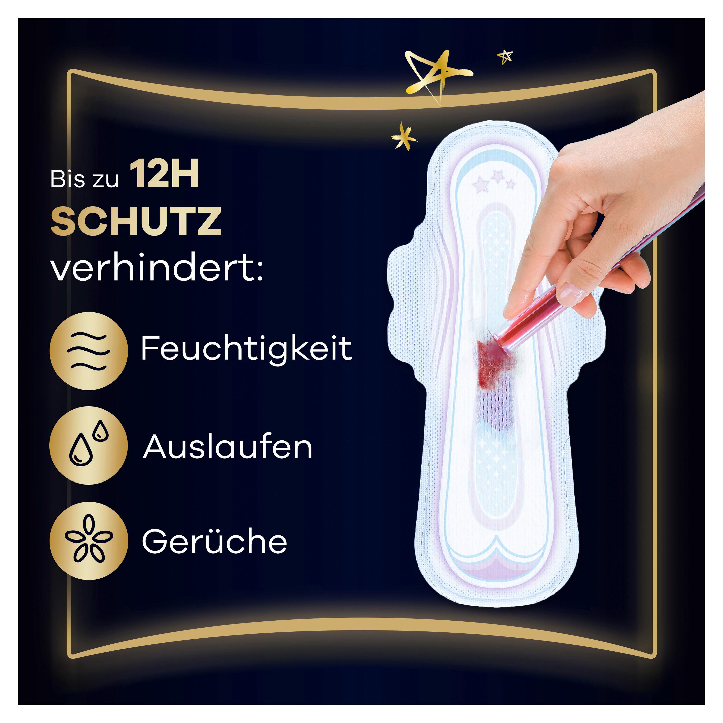 Produktbild Always ultra Damenbinden Secure Night Extra mit Flügeln BigPack  4 von 7