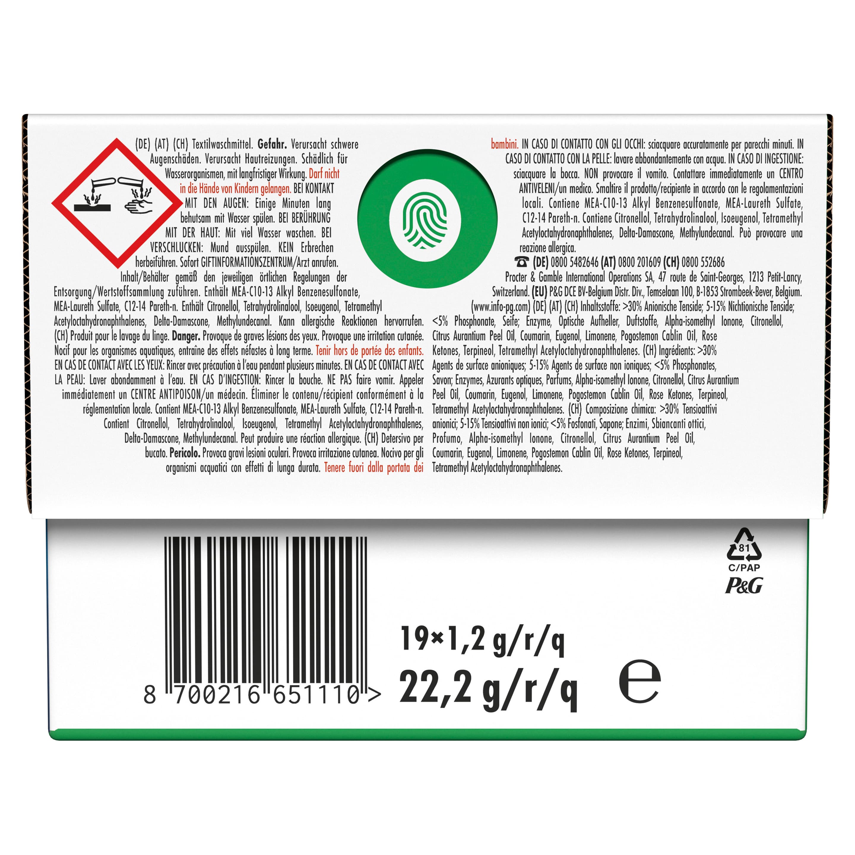 Produktbild Ariel Vollwaschmittel All-in-1 PODS Universal+ 15WL 2 von 9