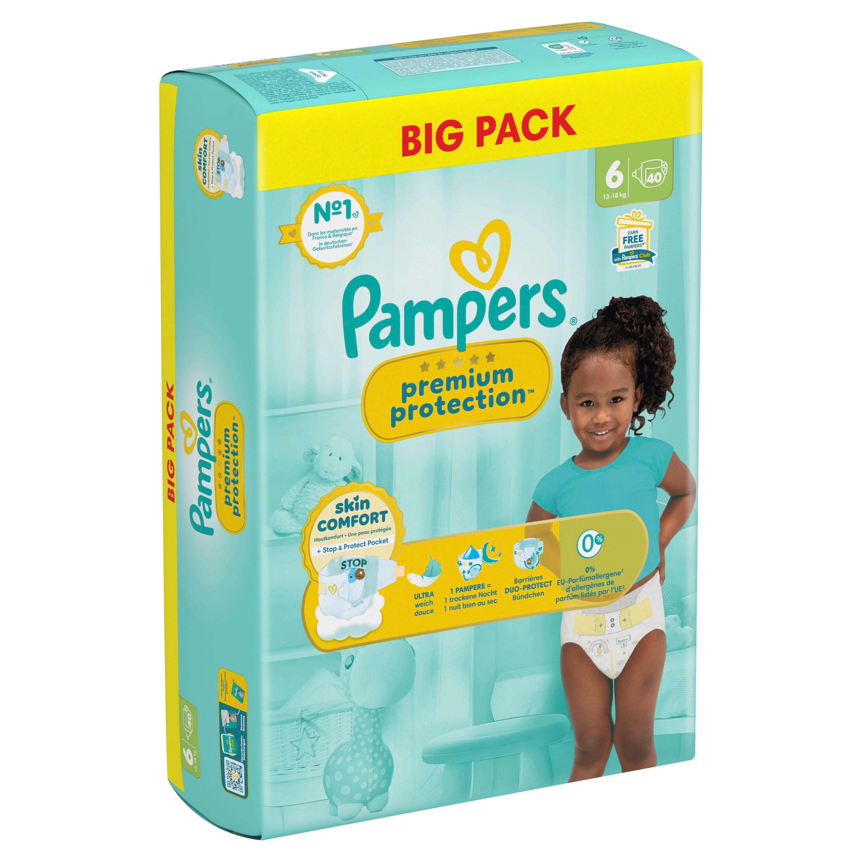 Produktbild Pampers Premium Protection Windeln Gr.6 Extra Large 13-18kg Big Pack  12 von 12