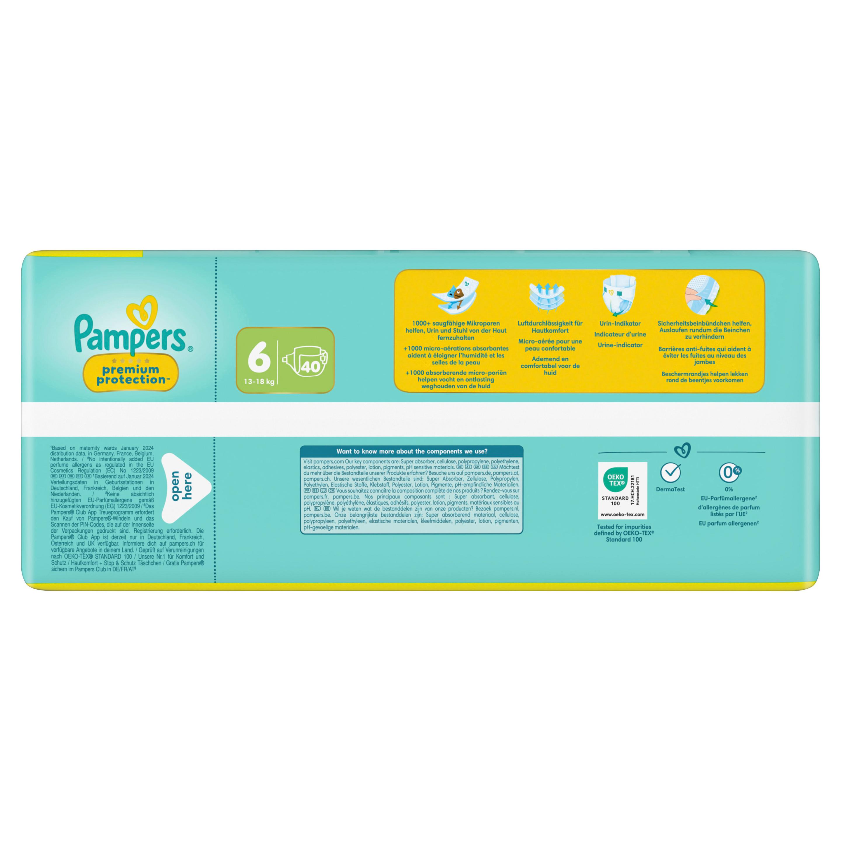 Produktbild Pampers Premium Protection Windeln Gr.6 Extra Large 13-18kg Big Pack  11 von 12