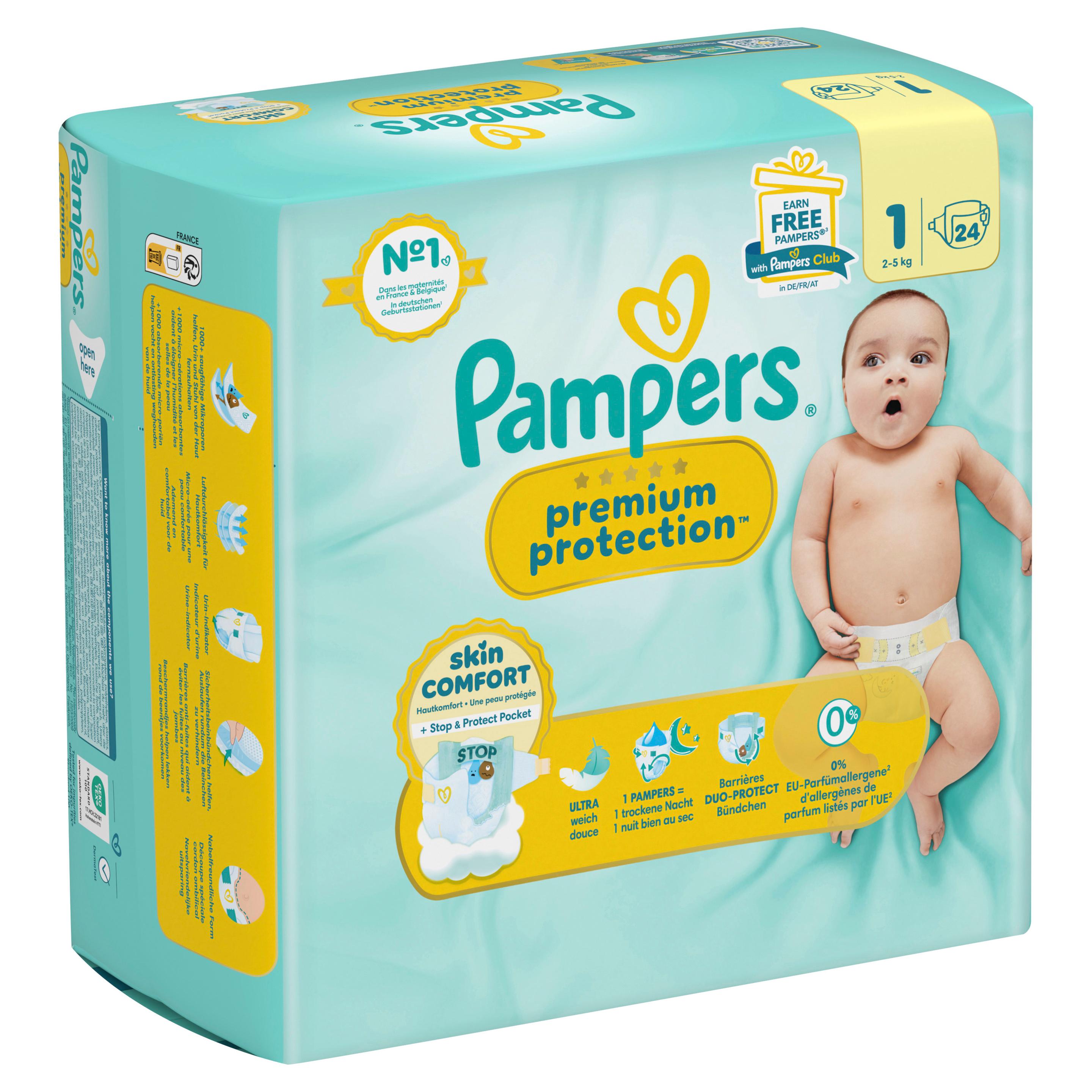 Produktbild Pampers Premium Protection New Baby Windeln Gr.1 Newborn 2-5kg Single Pack 9 von 11