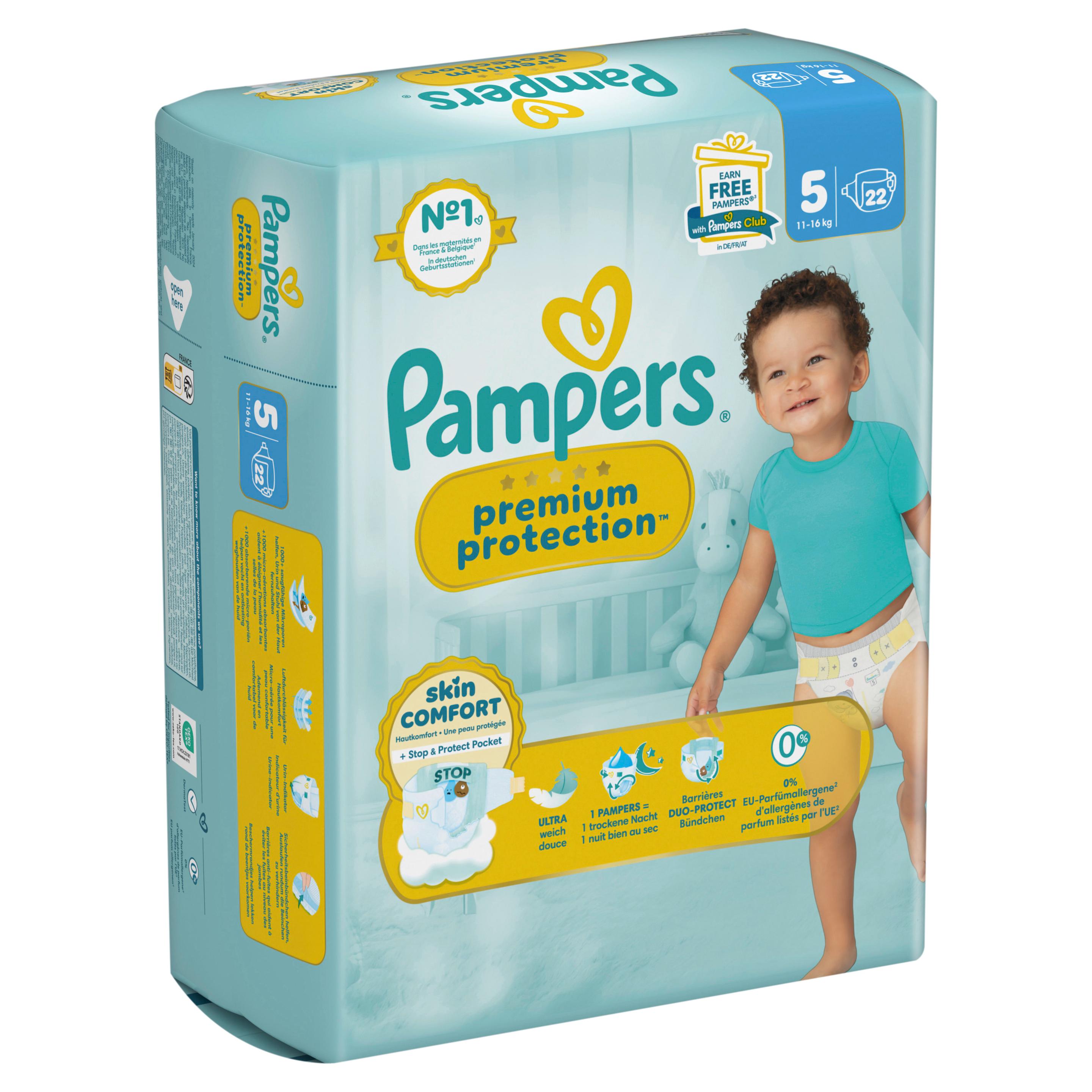 Produktbild Pampers Premium Protection Windeln Gr.5 Junior 11-16kg Single Pack 11 von 12