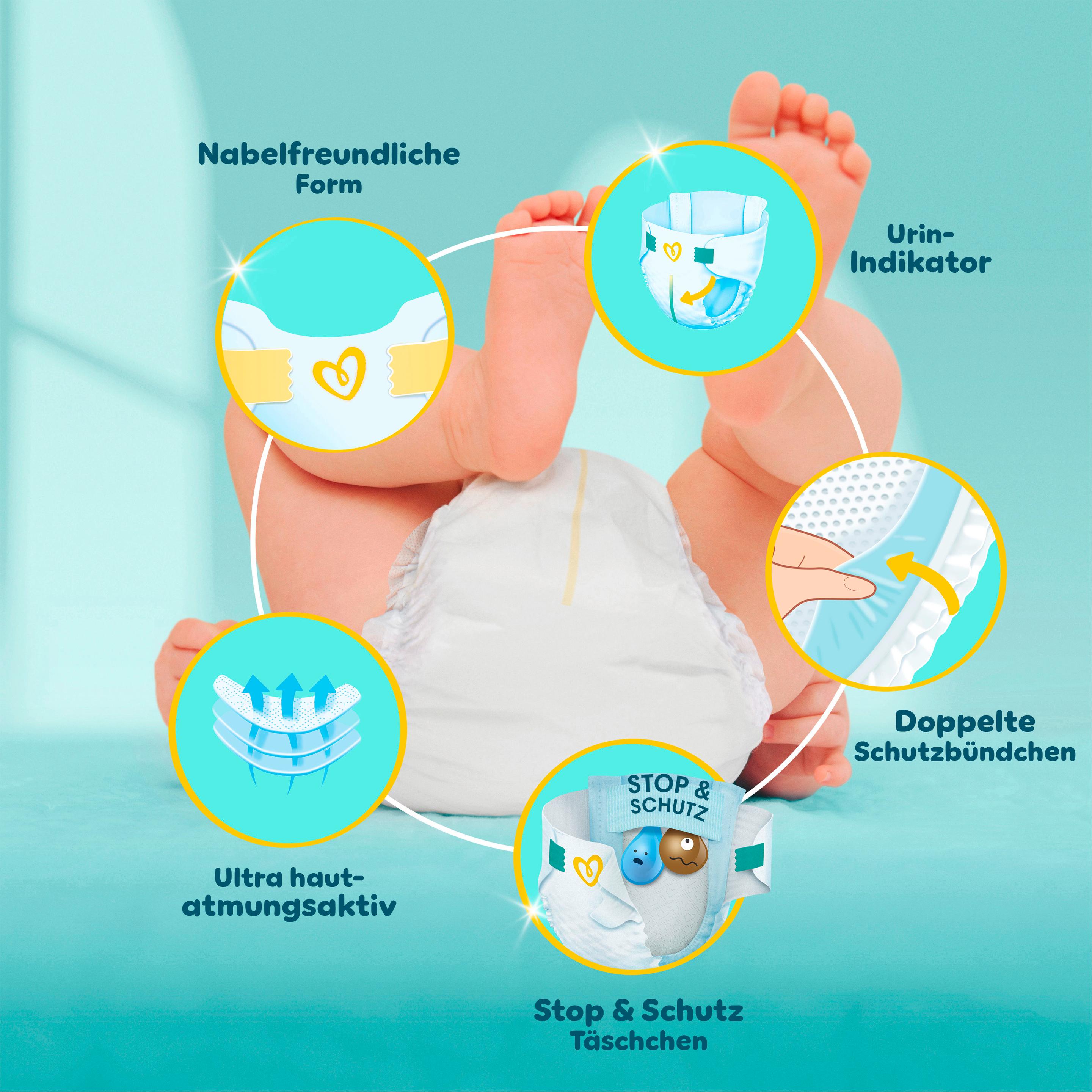 Produktbild Pampers Premium Protection New Baby Windeln Gr.2 Mini 4-8kg Single Pack  2 von 11