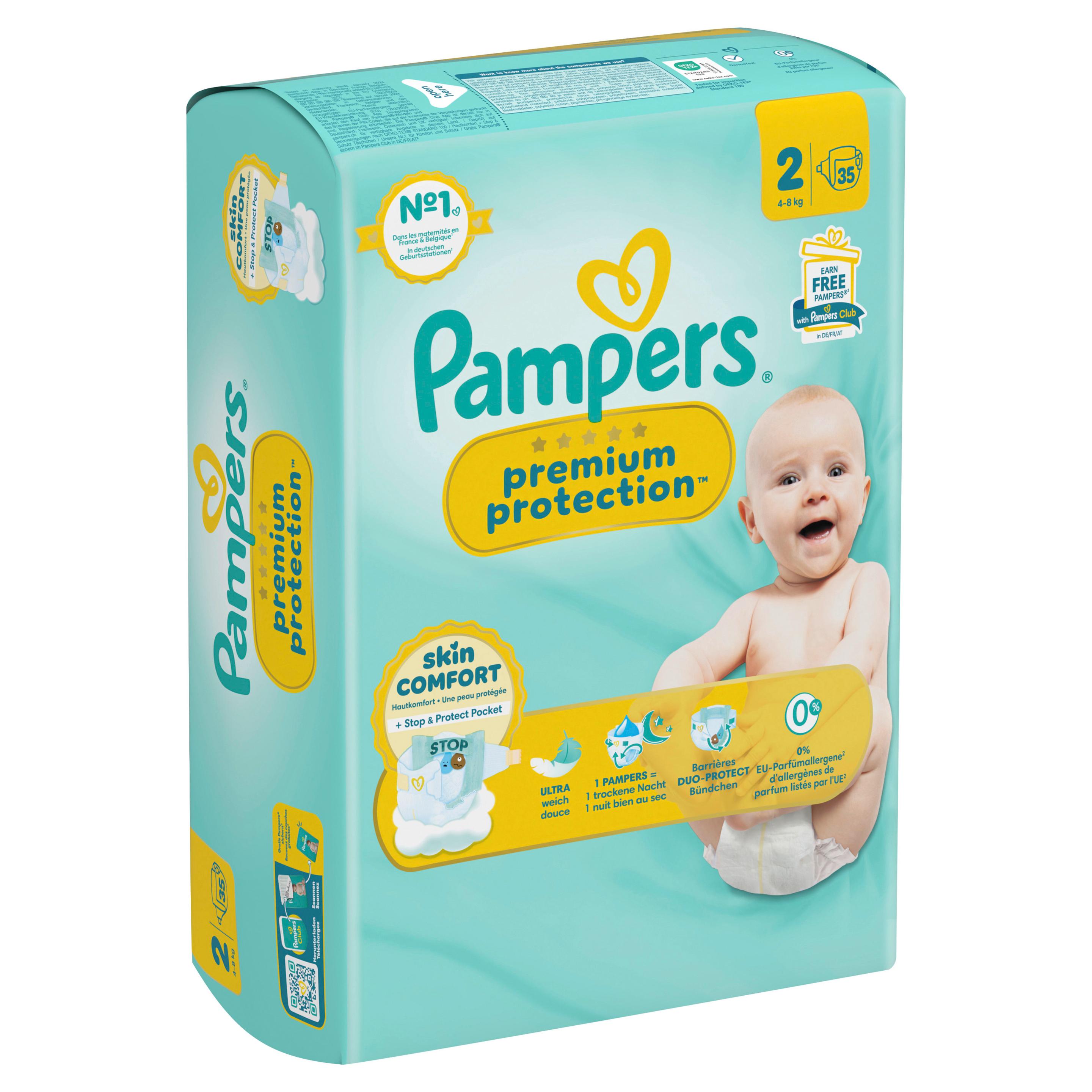 Produktbild Pampers Premium Protection New Baby Windeln Gr.2 Mini 4-8kg Single Pack  5 von 11