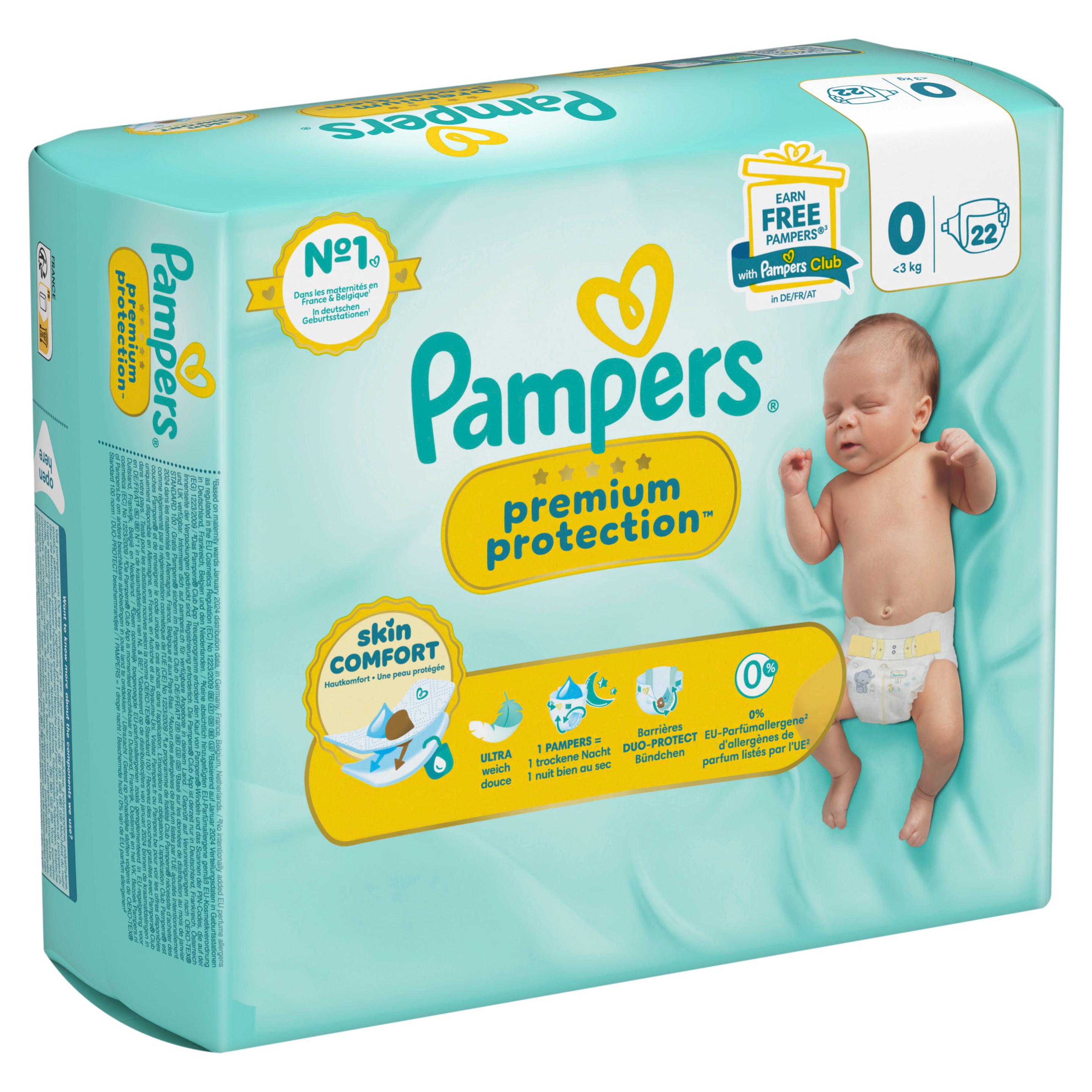 Produktbild Pampers Premium Protection New Baby Windeln Gr.0 Micro <3kg Single Pack  9 von 12