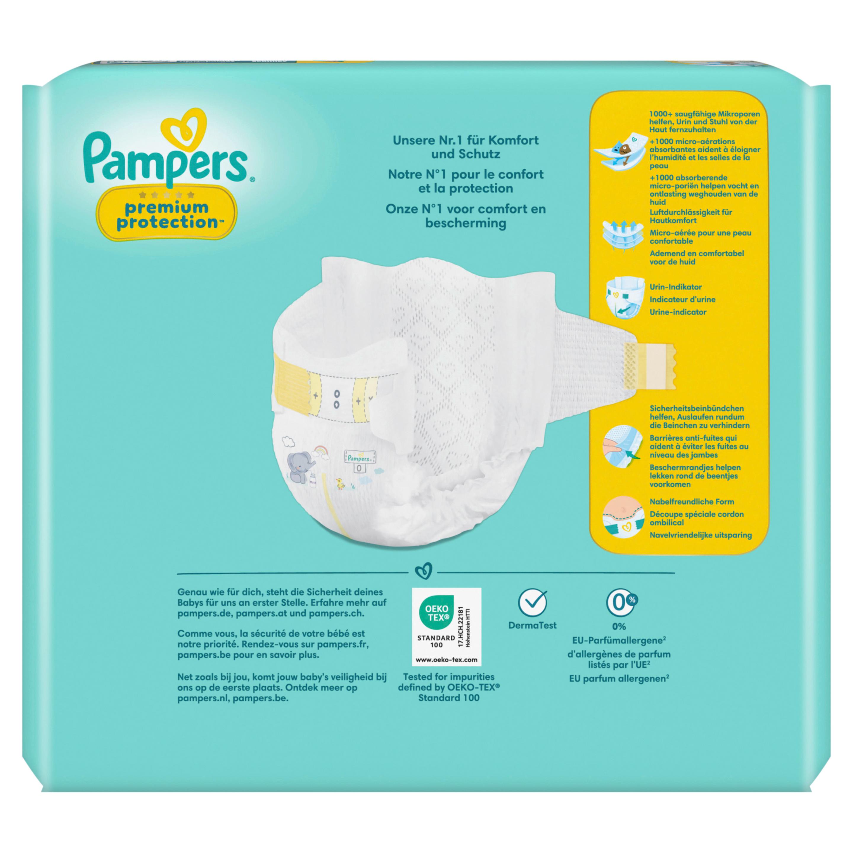 Produktbild Pampers Premium Protection New Baby Windeln Gr.0 Micro <3kg Single Pack  2 von 12