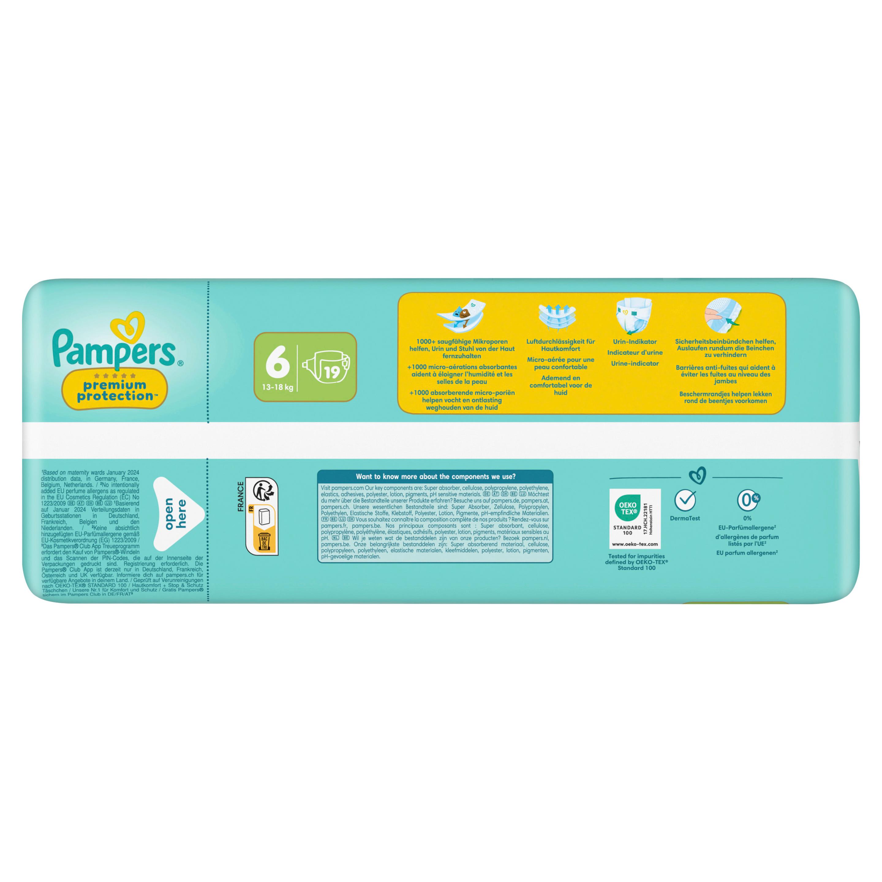 Produktbild Pampers Premium Protection Windeln Gr.6 Extra Large 13+kg Single Pack  11 von 12