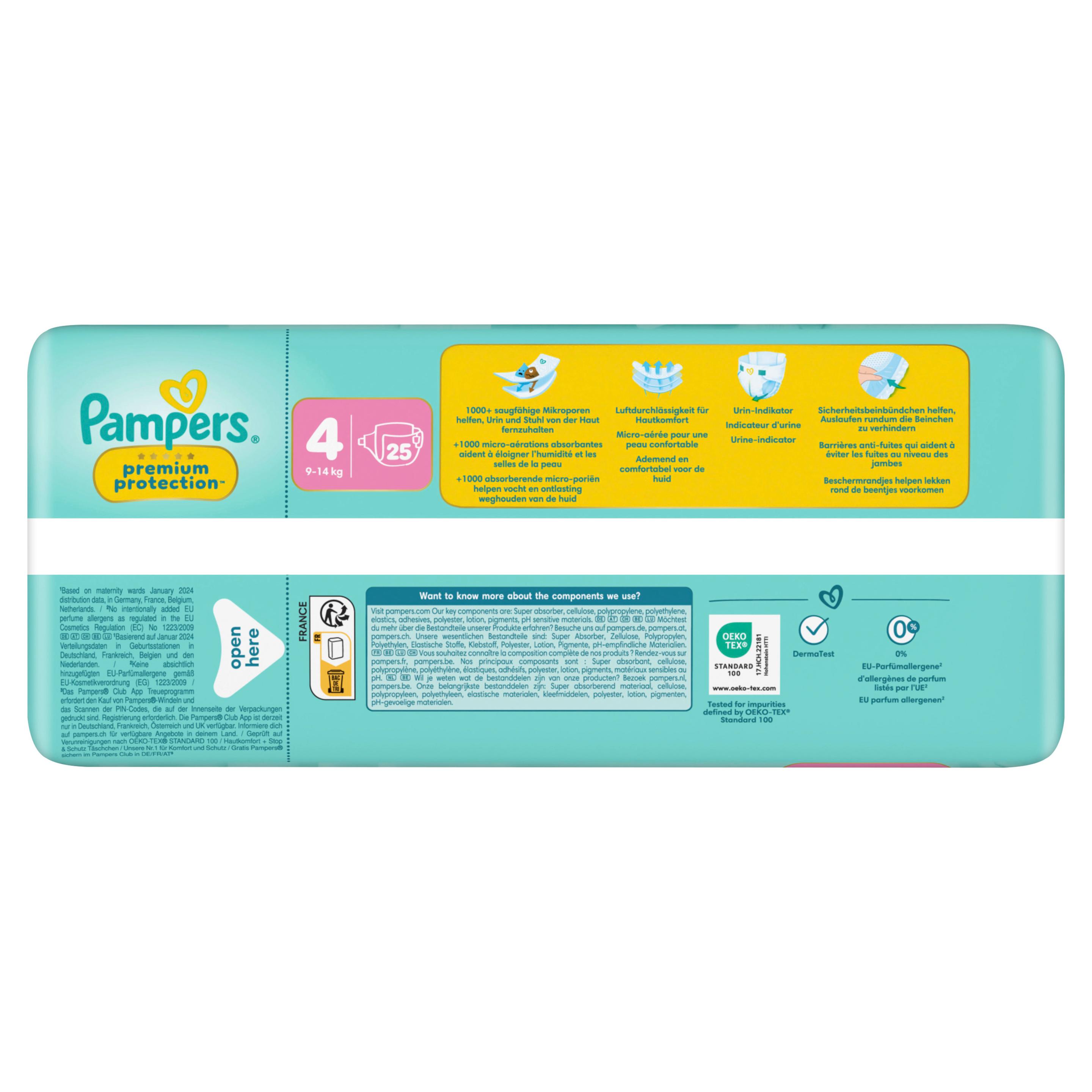 Produktbild Pampers Premium Protection Windeln Gr.4 Maxi 9-14kg Single Pack 9 von 12