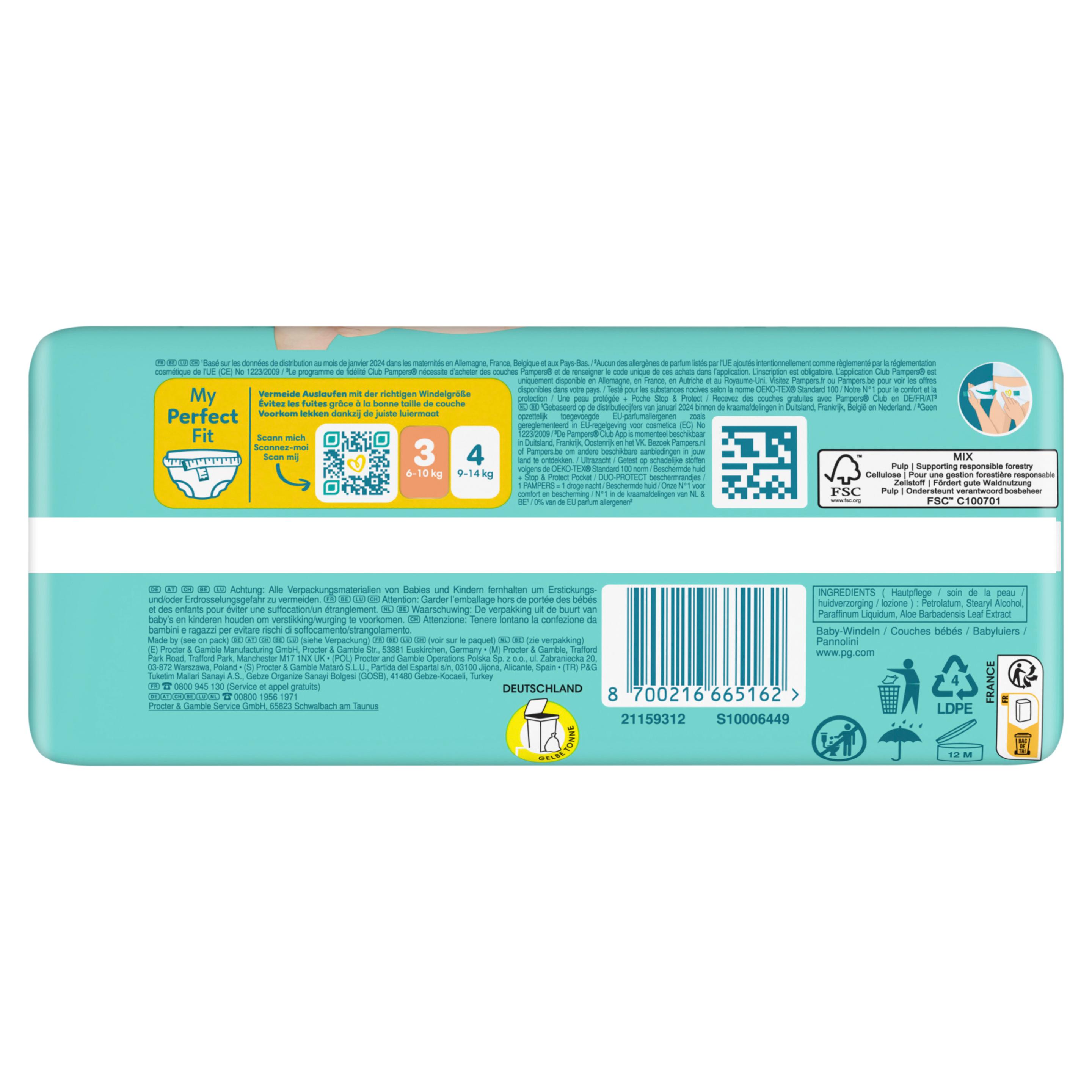 Produktbild Pampers Premium Protection Windeln Gr.3 Midi 6-10kg Single Pack  9 von 17