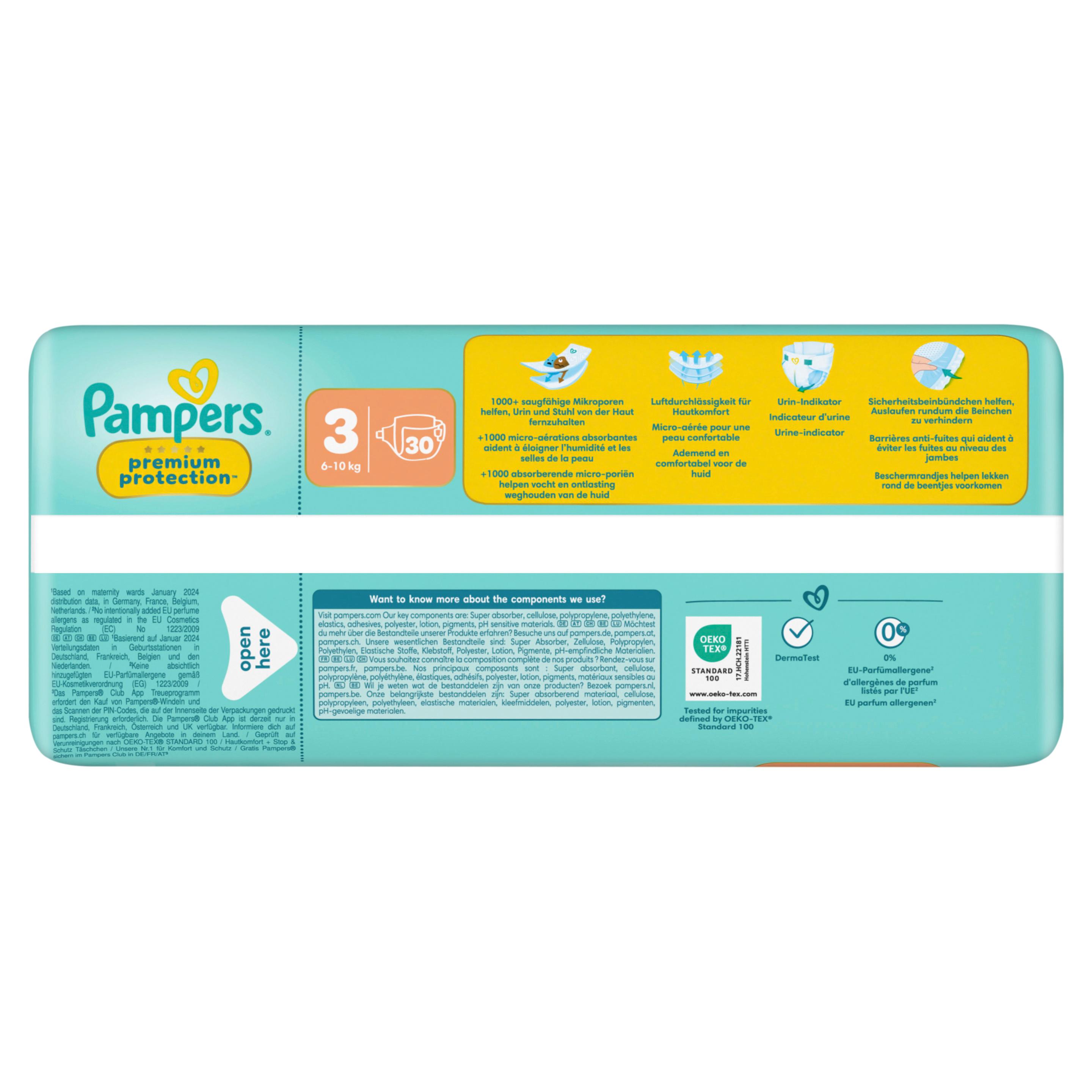 Produktbild Pampers Premium Protection Windeln Gr.3 Midi 6-10kg Single Pack  6 von 17