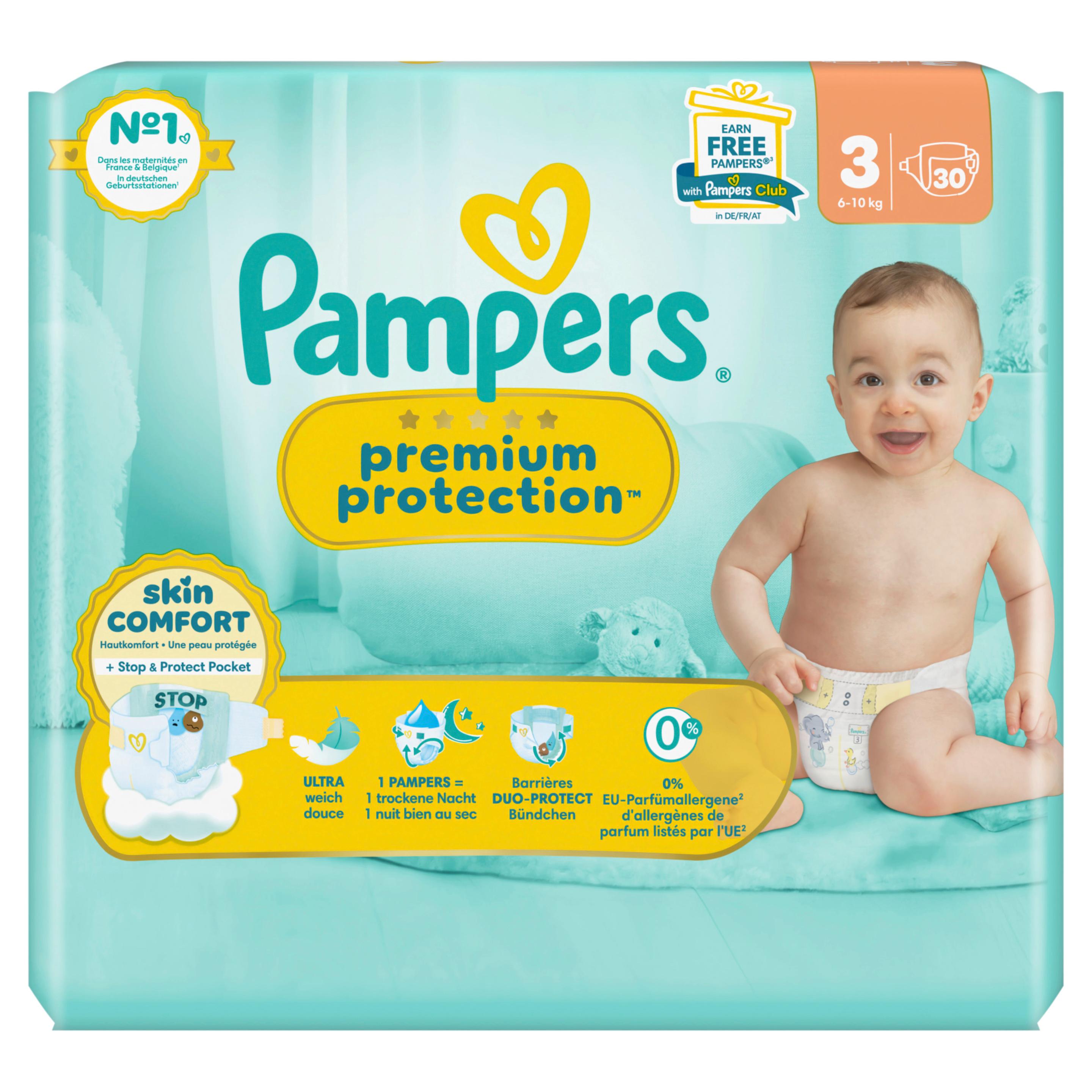 Produktbild Pampers Premium Protection Windeln Gr.3 Midi 6-10kg Single Pack  2 von 17