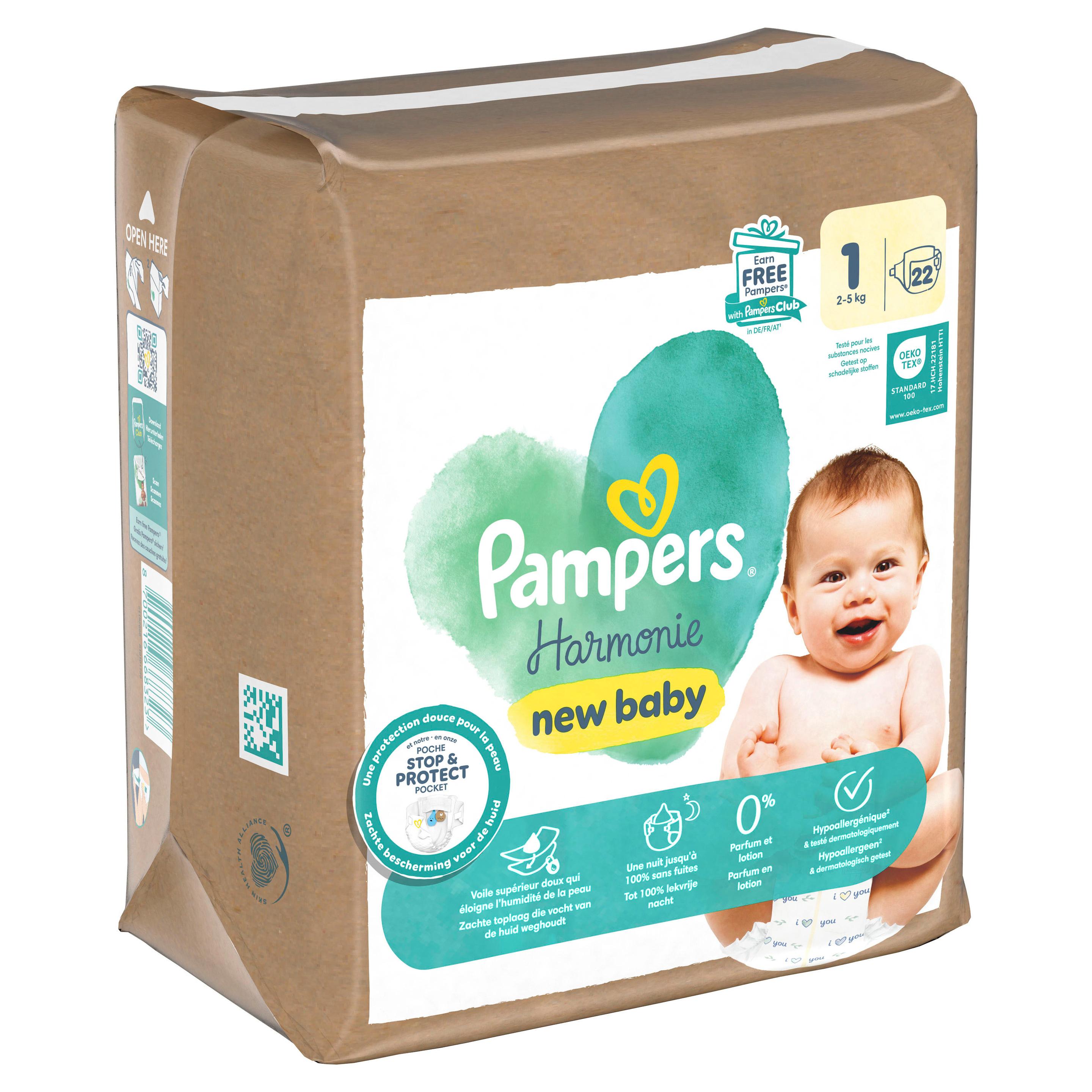 Produktbild Pampers Harmonie Windeln Gr.1 Newborn 2-5kg Single Pack  4 von 10