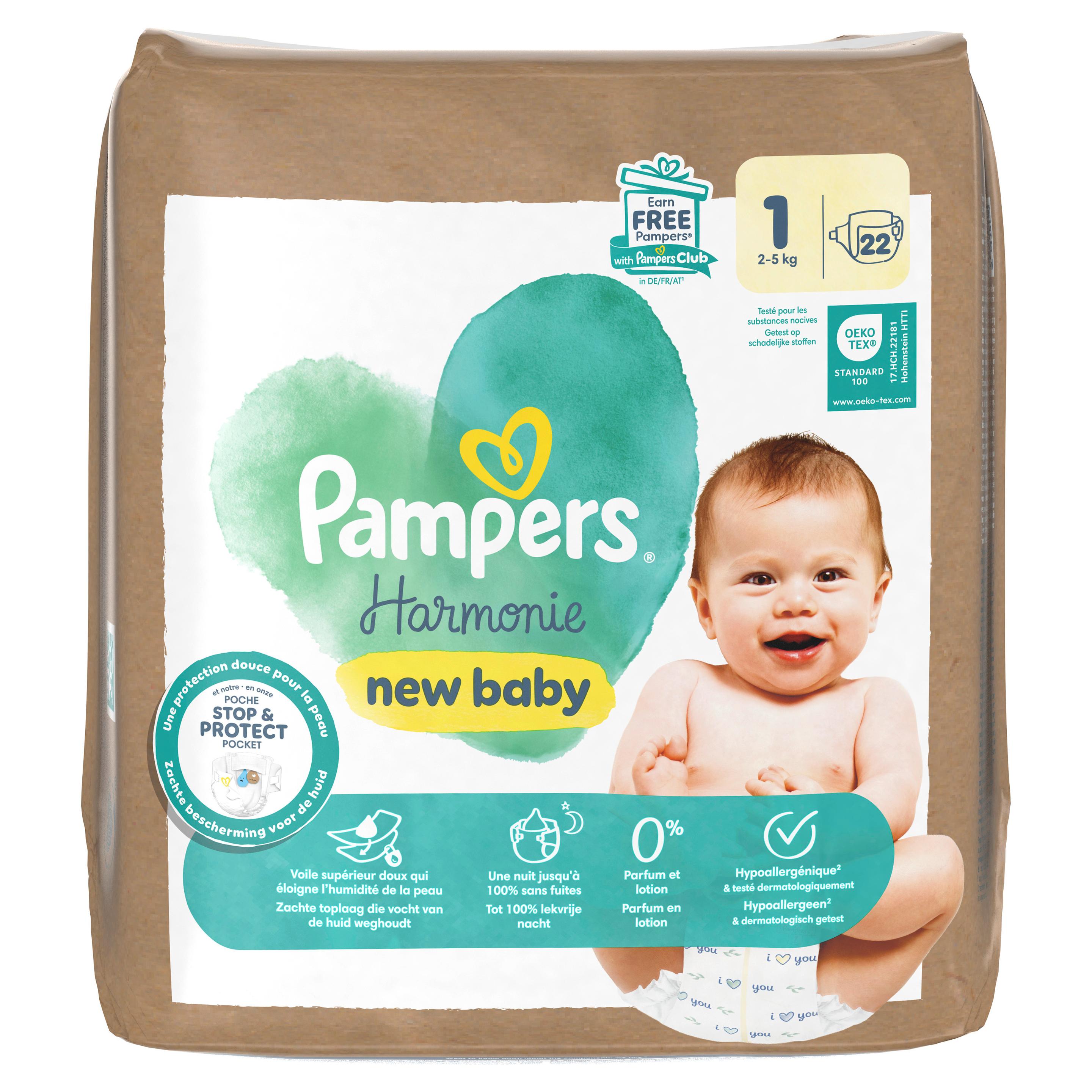Pampers Harmonie Windeln Gr.1 Newborn 2-5kg Single Pack 