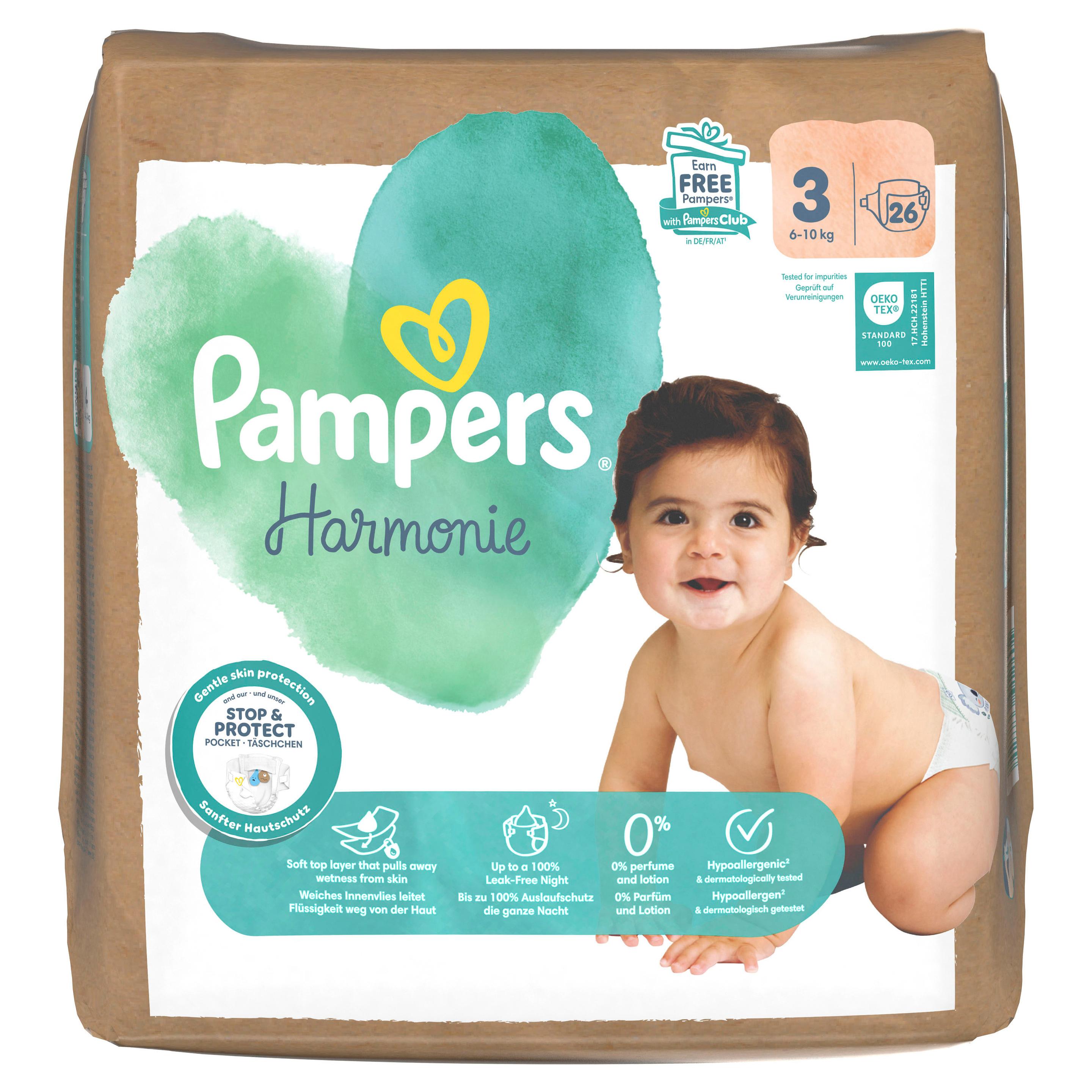 Produktbild Pampers Harmonie Windeln Gr.3 Midi 6-10kg Single Pack 2 von 12