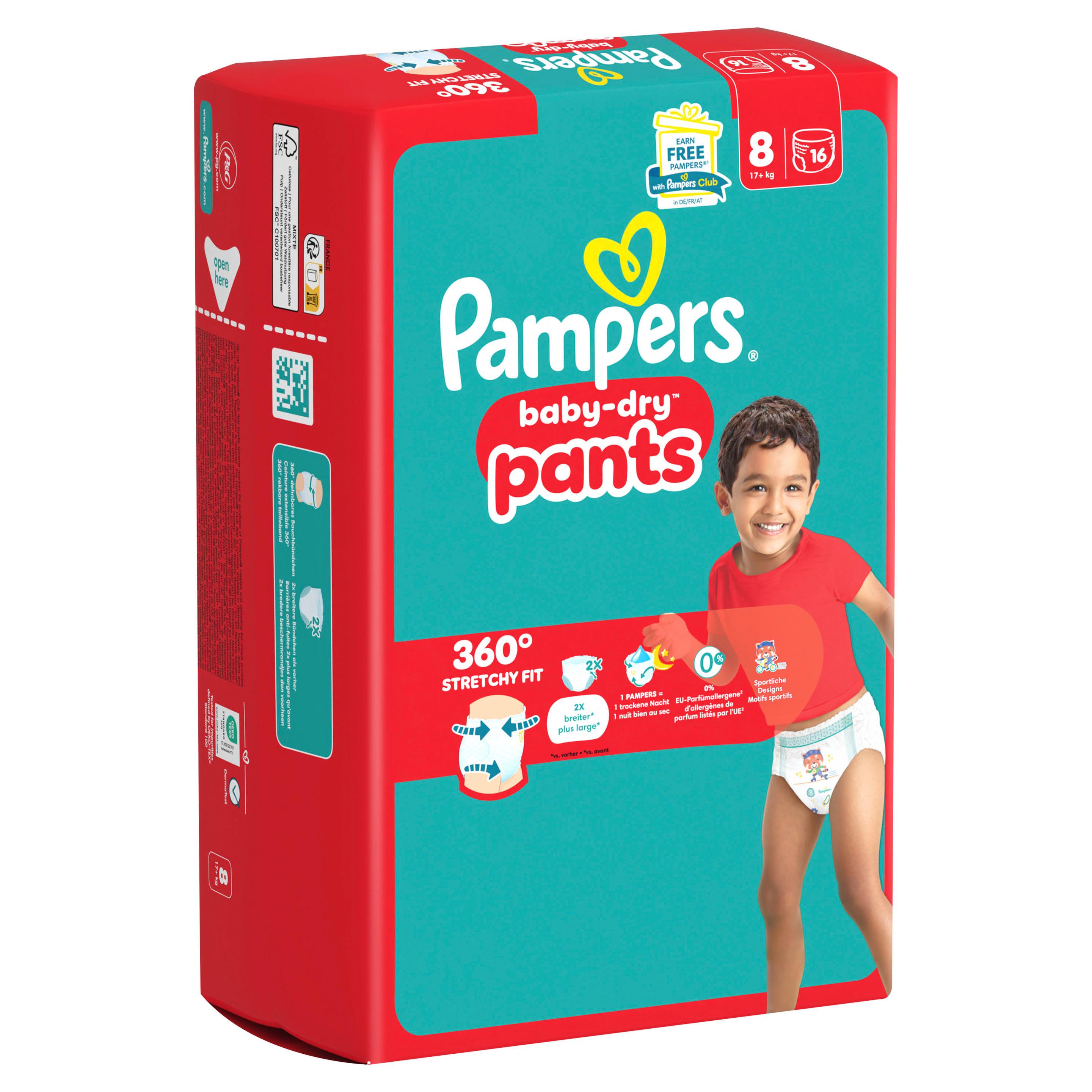 Produktbild Pampers Baby Dry Pants Windeln Gr.8 Extra Large 17+kg Single Pack 12 von 16