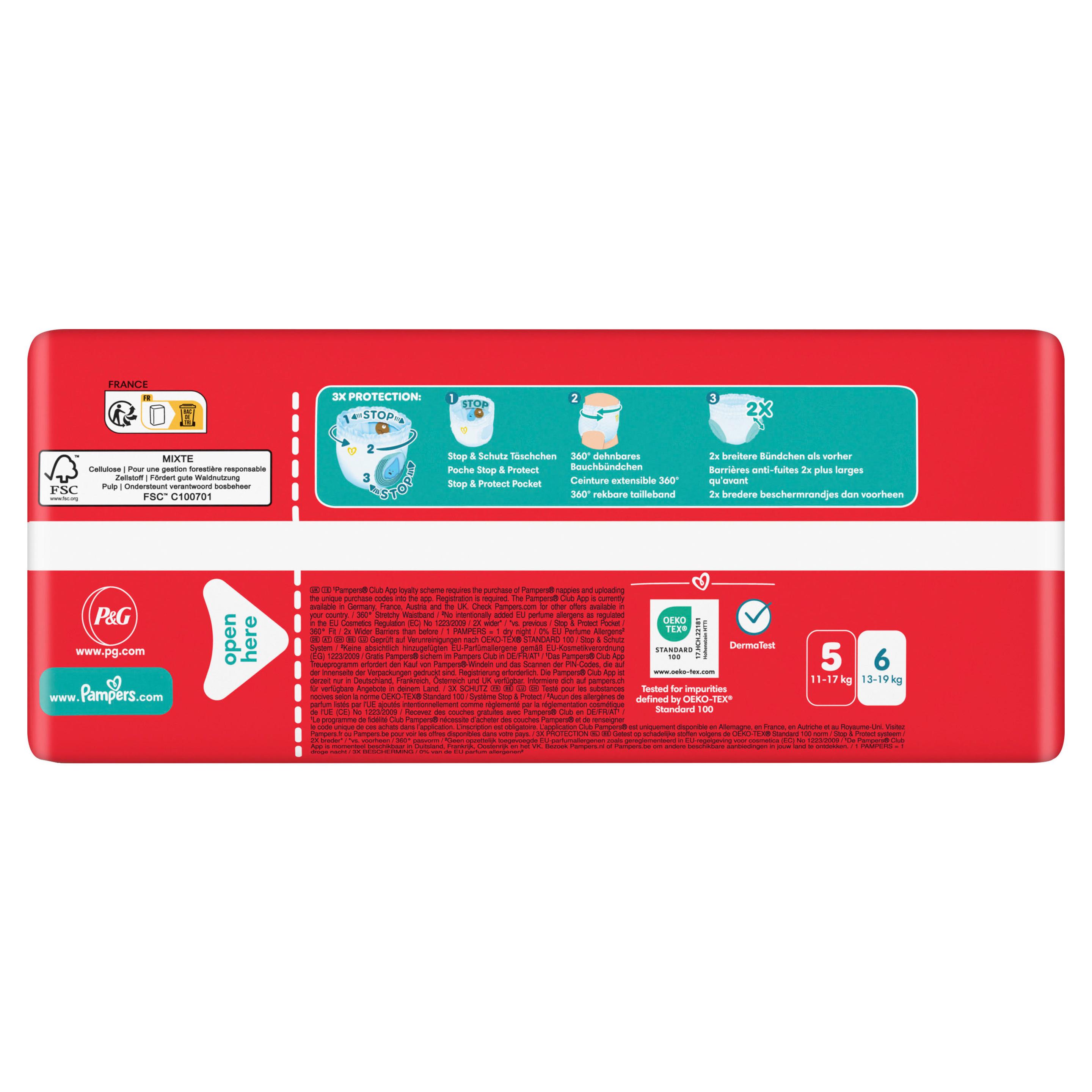 Produktbild Pampers Baby Dry Pants Windeln Gr.5 Junior 11-17kg Single Pack 5 von 13