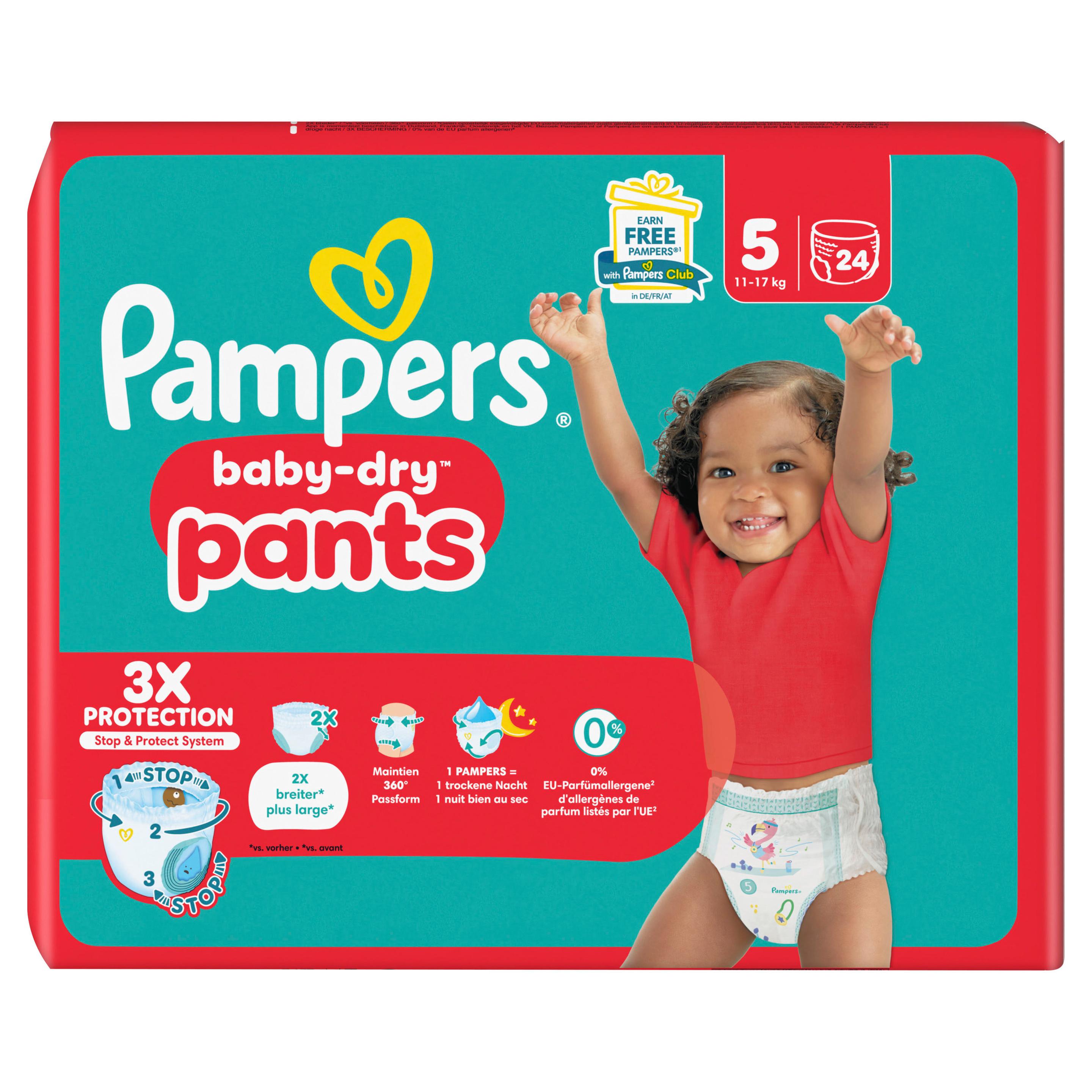 Produktbild Pampers Baby Dry Pants Windeln Gr.5 Junior 11-17kg Single Pack 3 von 13