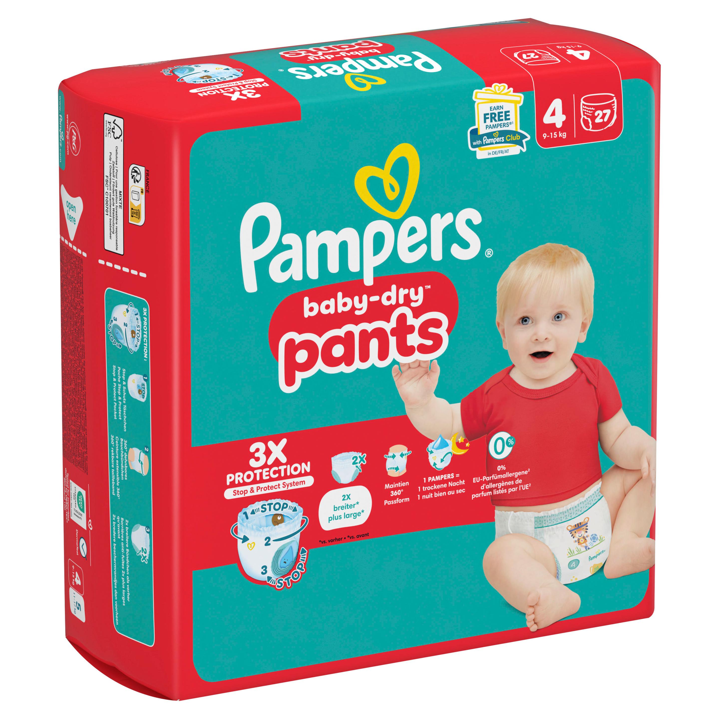 Produktbild Pampers Baby Dry Pants Windeln Gr.4 Maxi 9-15kg Single Pack 11 von 13
