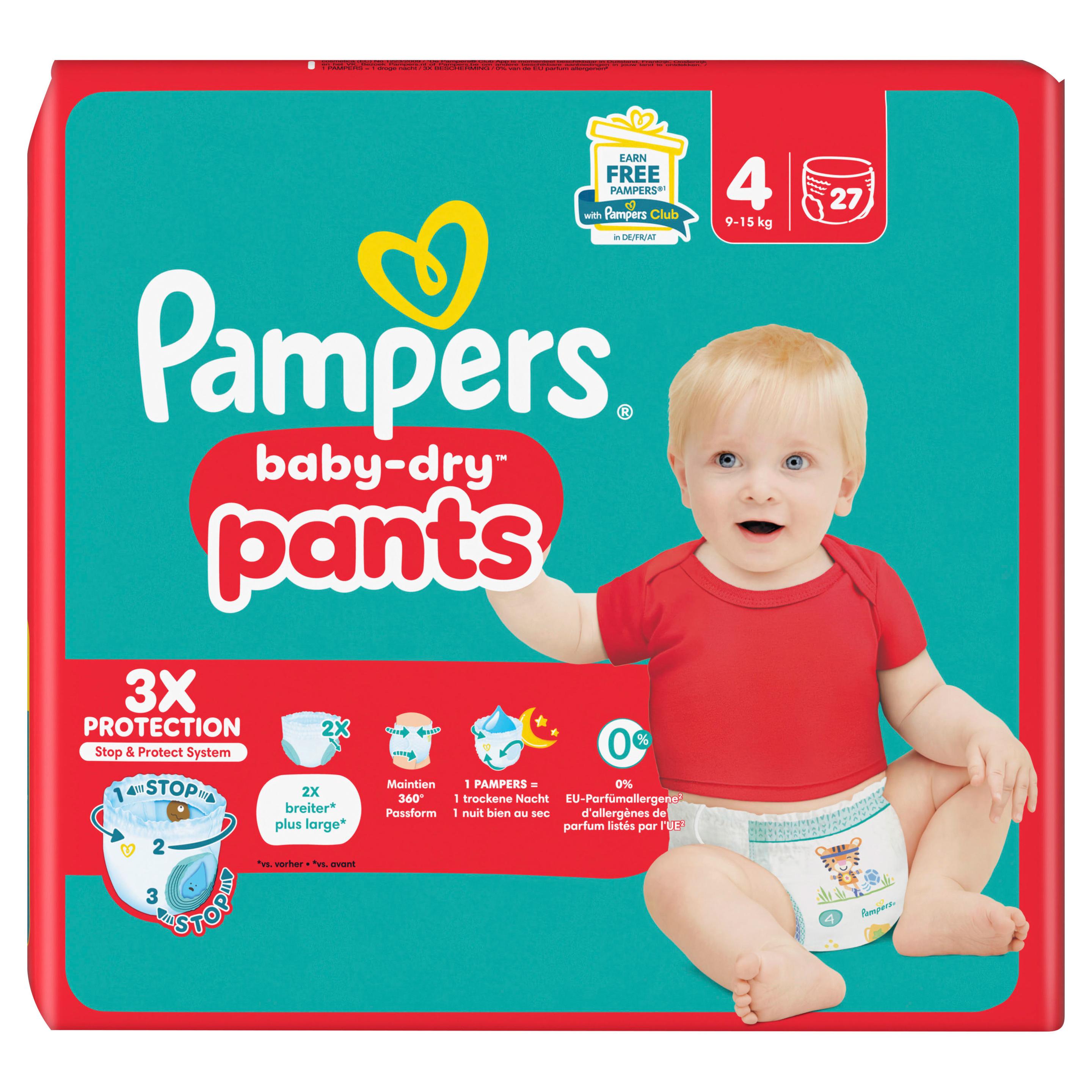 Produktbild Pampers Baby Dry Pants Windeln Gr.4 Maxi 9-15kg Single Pack 2 von 13