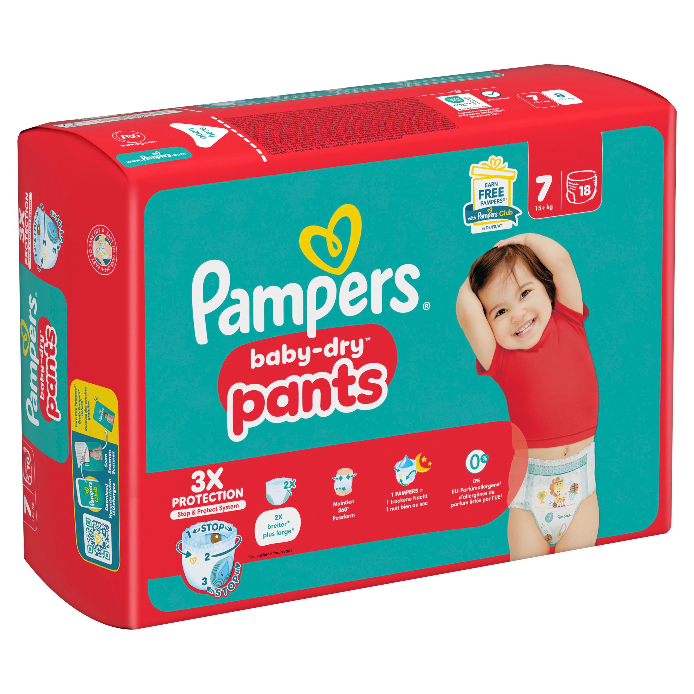 Produktbild Pampers Baby Dry Pants Windeln Gr.7 Extra Large 15+kg Single Pack 2 von 13
