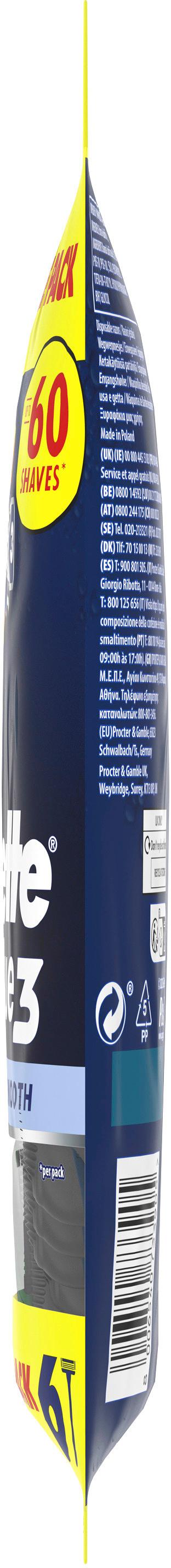 Produktbild Gillette BLUE 3 Einweg Rasierer Smooth 6 von 10