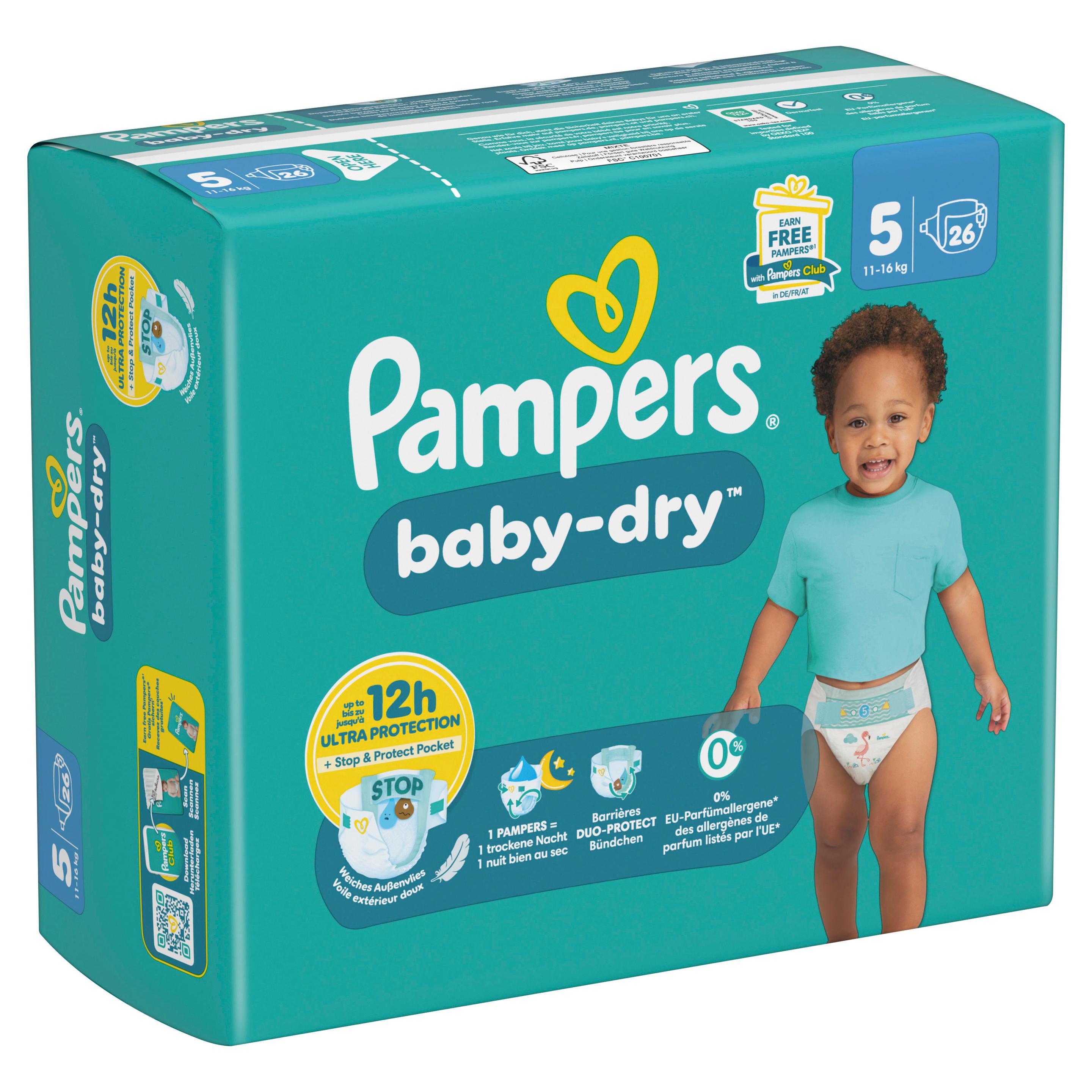 Produktbild Pampers Baby Dry Windeln Gr.5 Junior 11-16kg Single Pack  3 von 14