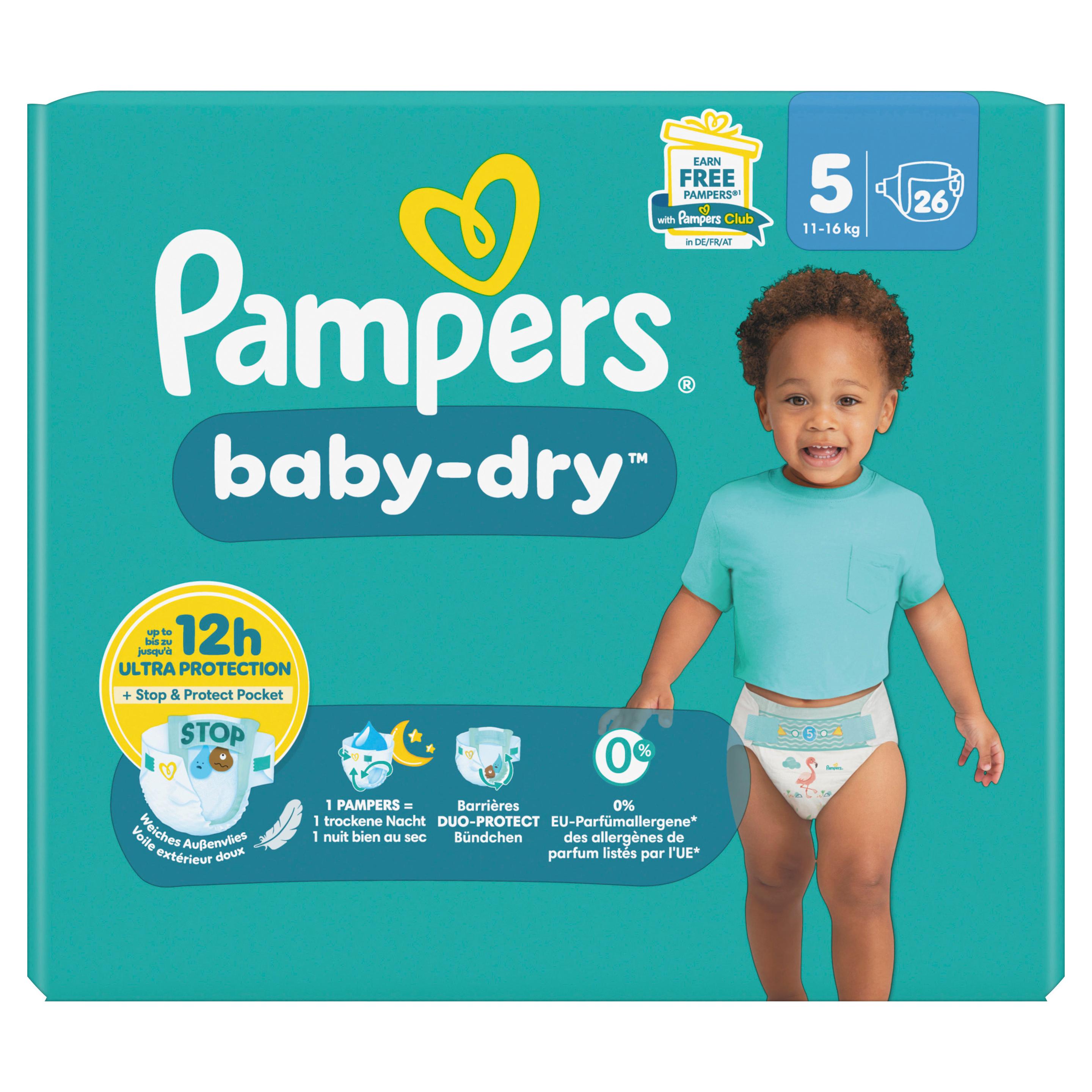 Produktbild Pampers Baby Dry Windeln Gr.5 Junior 11-16kg Single Pack  2 von 14