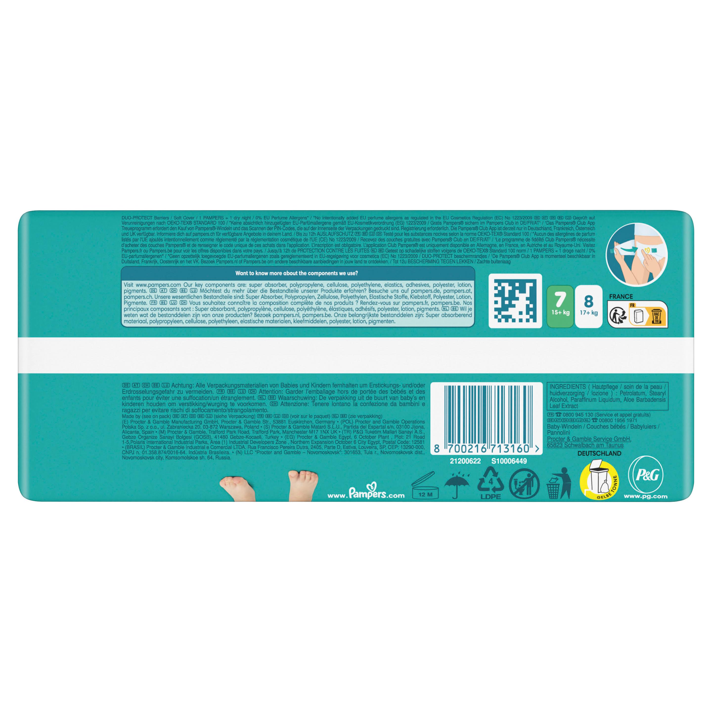 Produktbild Pampers Baby Dry Windeln Gr.7 Extra Large 15+kg Single Pack  14 von 26