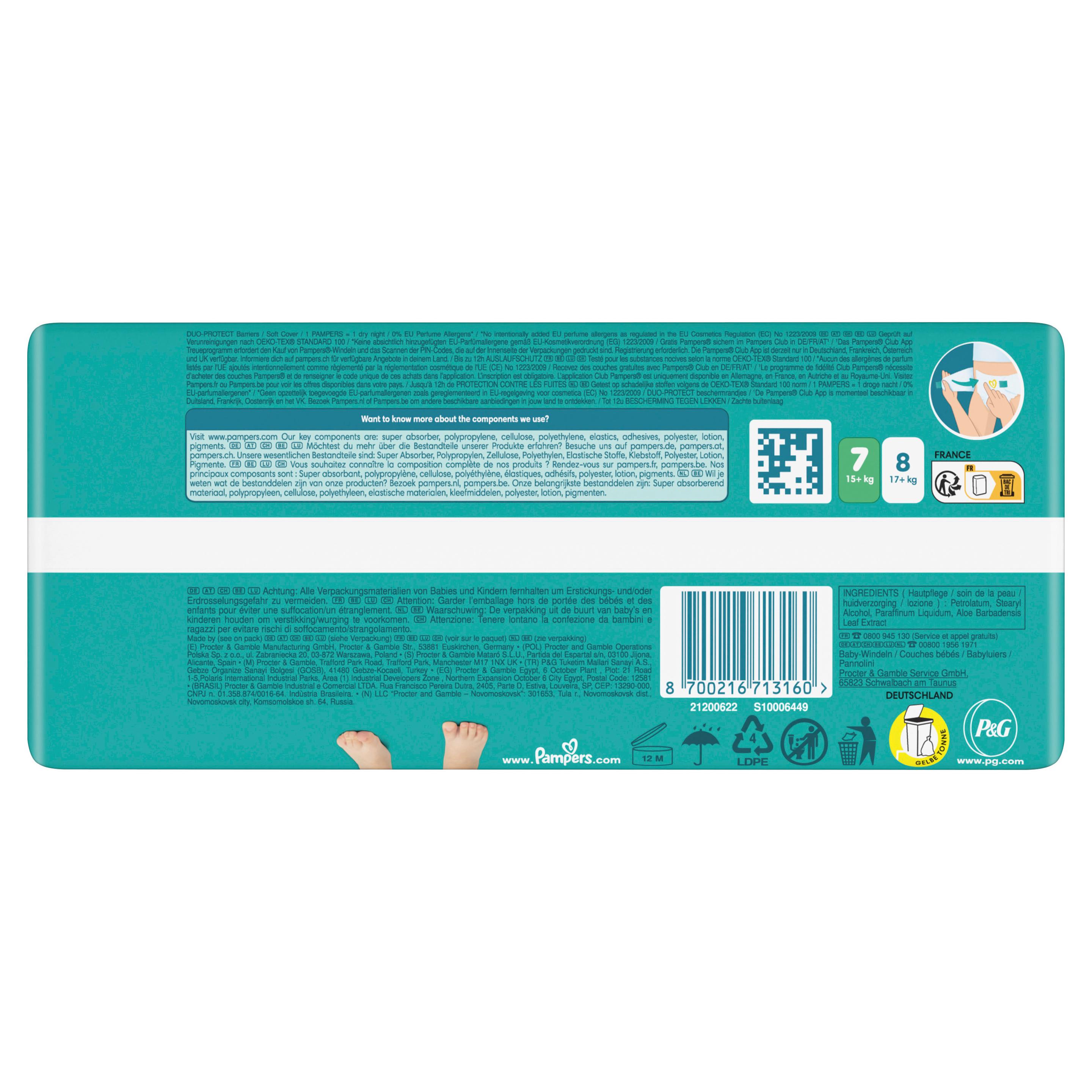 Produktbild Pampers Baby Dry Windeln Gr.7 Extra Large 15+kg Single Pack  21 von 26