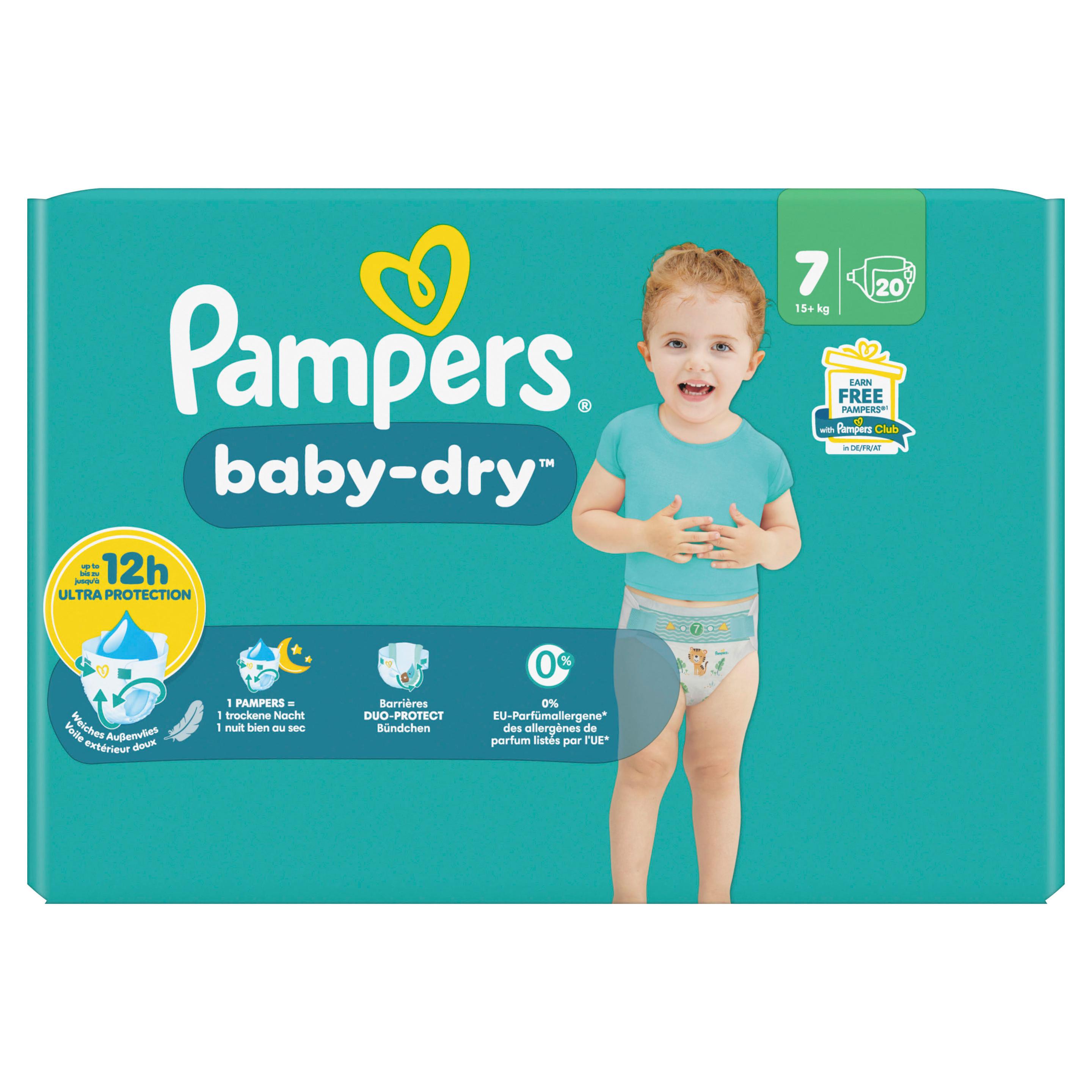 Produktbild Pampers Baby Dry Windeln Gr.7 Extra Large 15+kg Single Pack  4 von 26