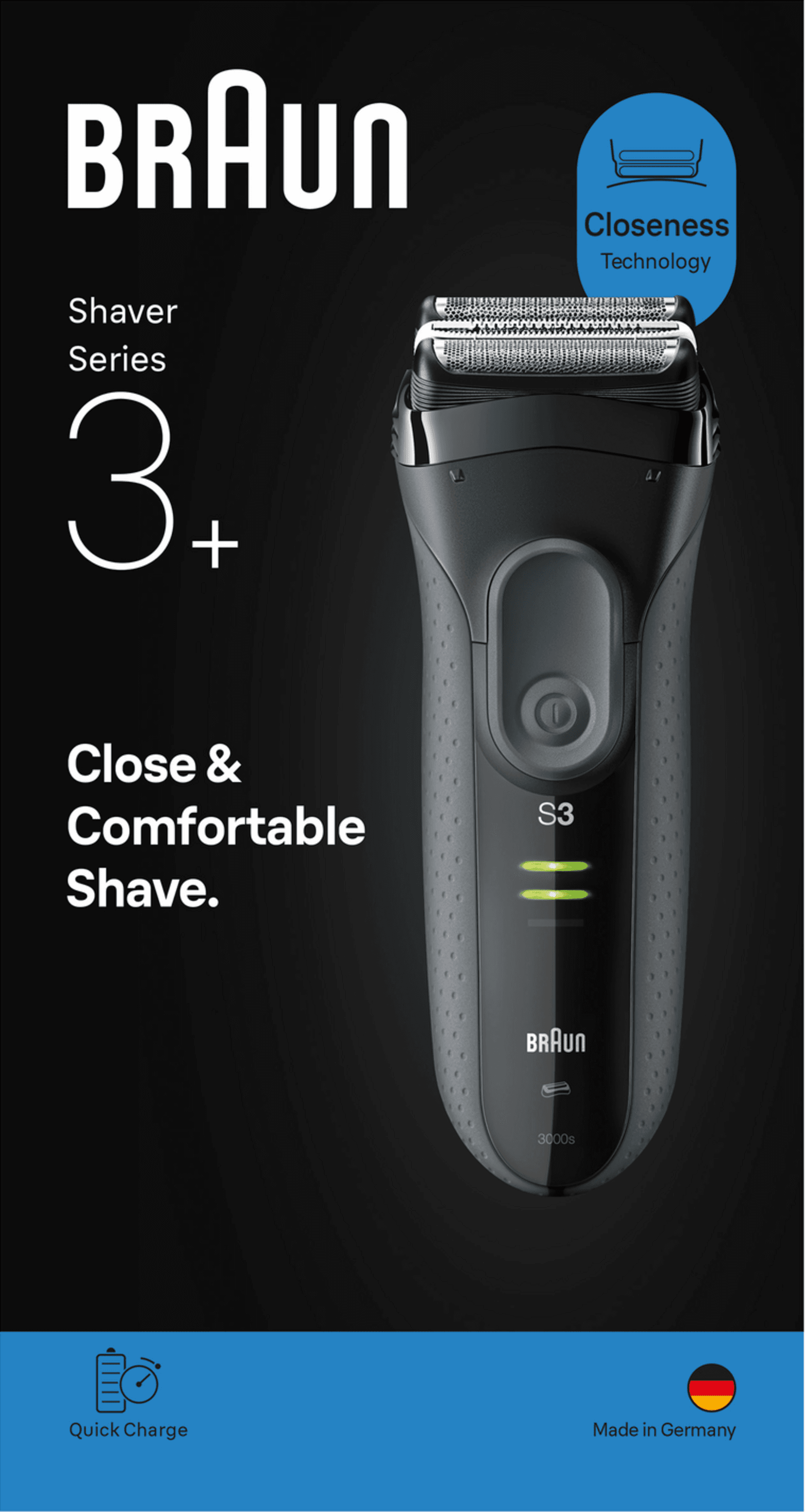 BRAUN Elektrorasierer Series 3+ 3000s