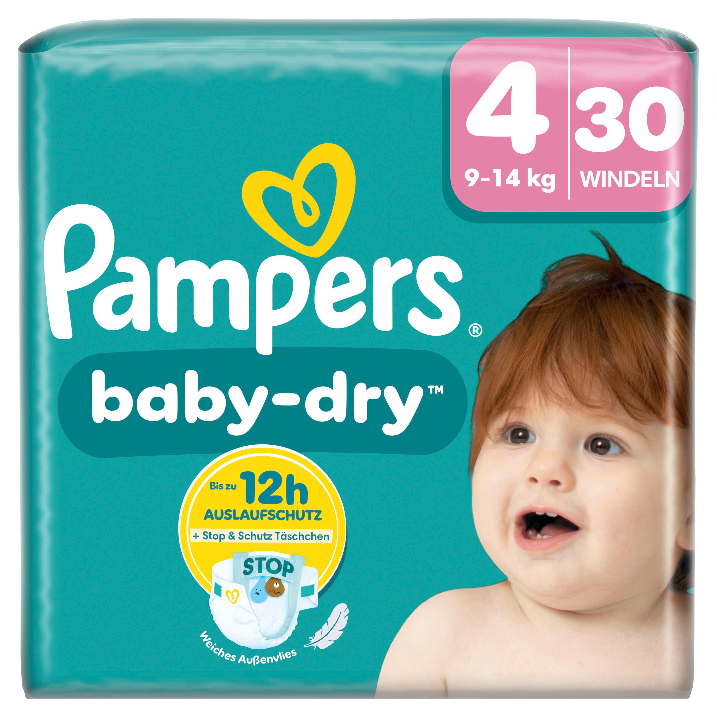 Pampers Baby Dry Windeln Gr.4 Maxi 9-14kg Single Pack