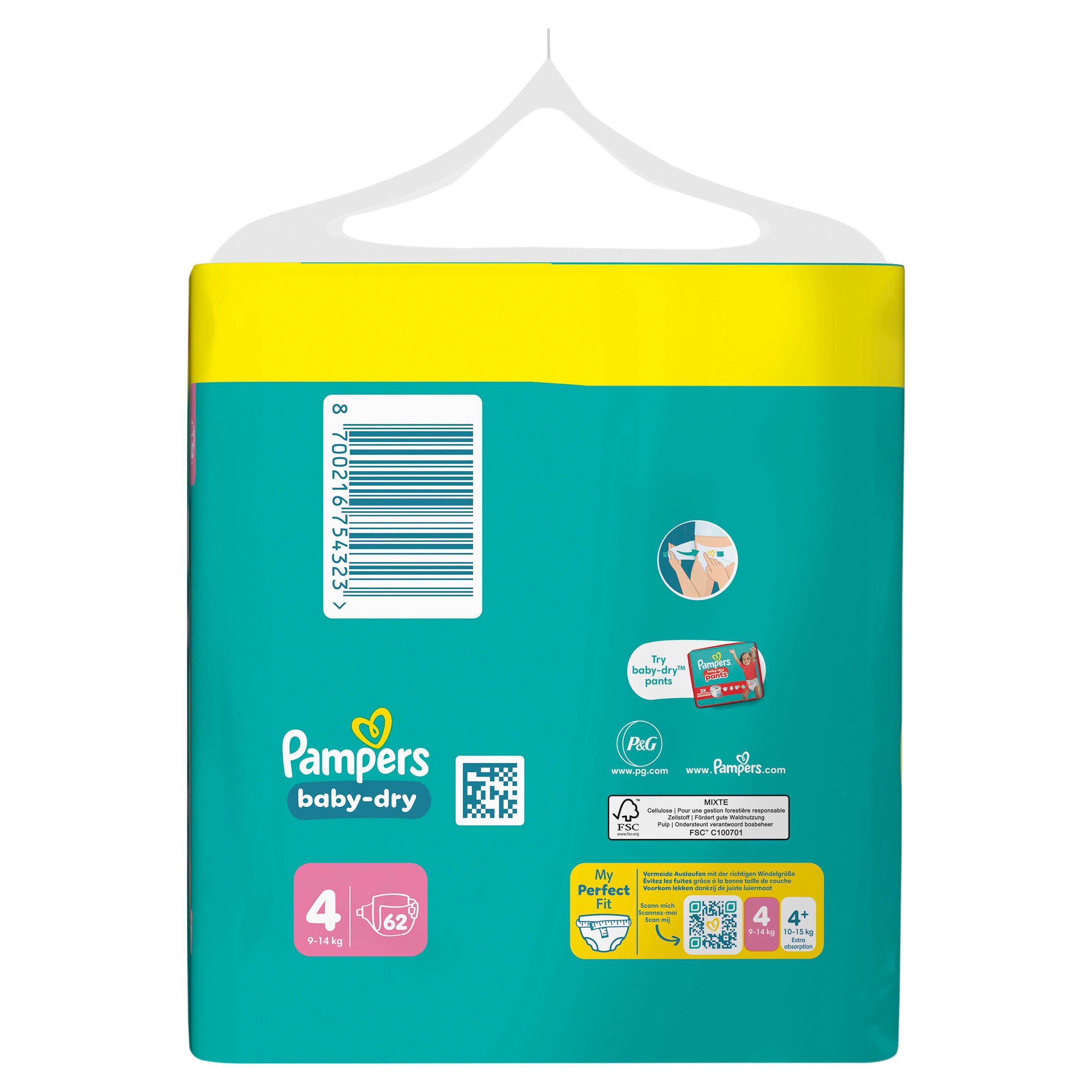 Produktbild Pampers Baby Dry Windeln Gr.4 Maxi 9-14kg Big Pack  15 von 22
