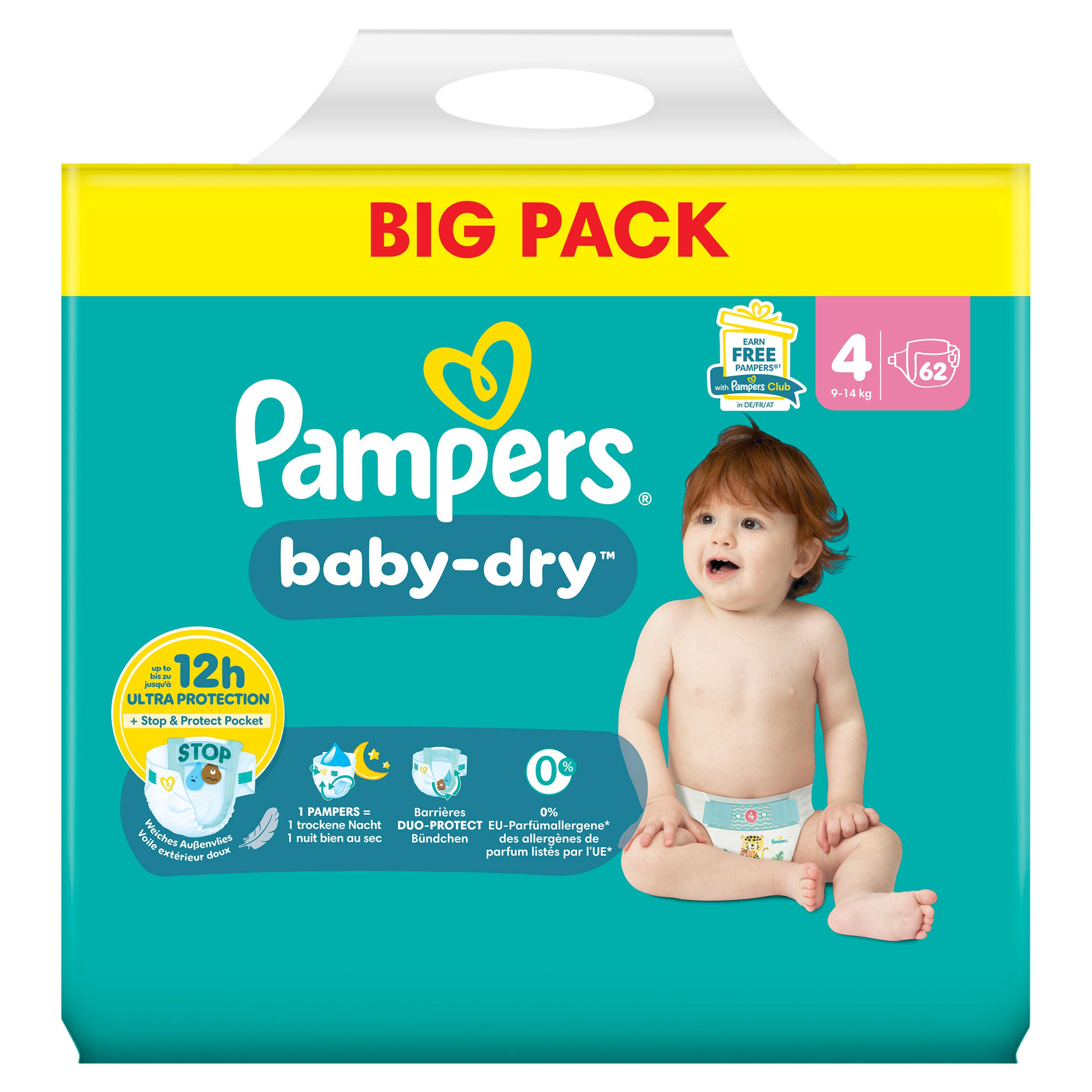 Produktbild Pampers Baby Dry Windeln Gr.4 Maxi 9-14kg Big Pack  2 von 22