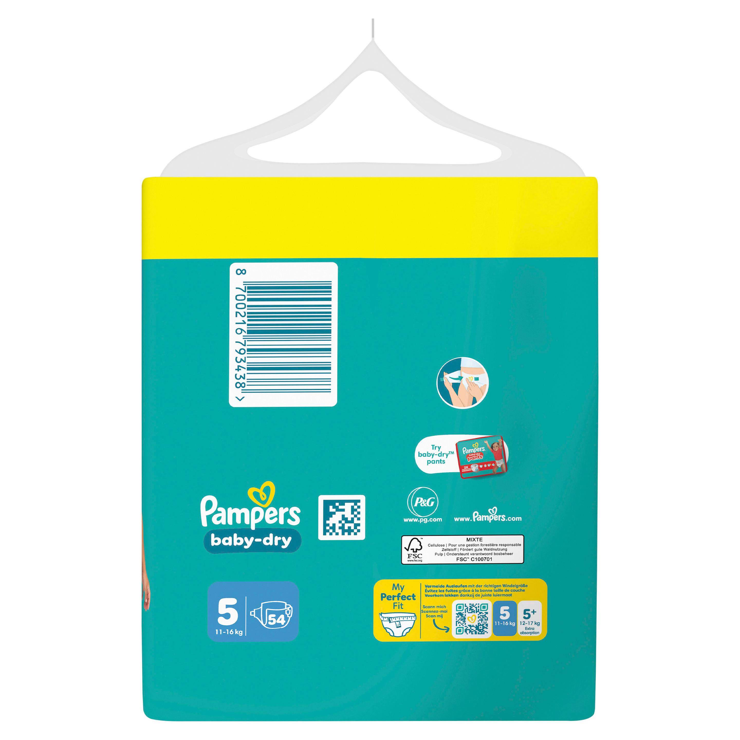 Produktbild Pampers Baby Dry Windeln Gr.5 Junior 11-16kg BigPack 4 von 16