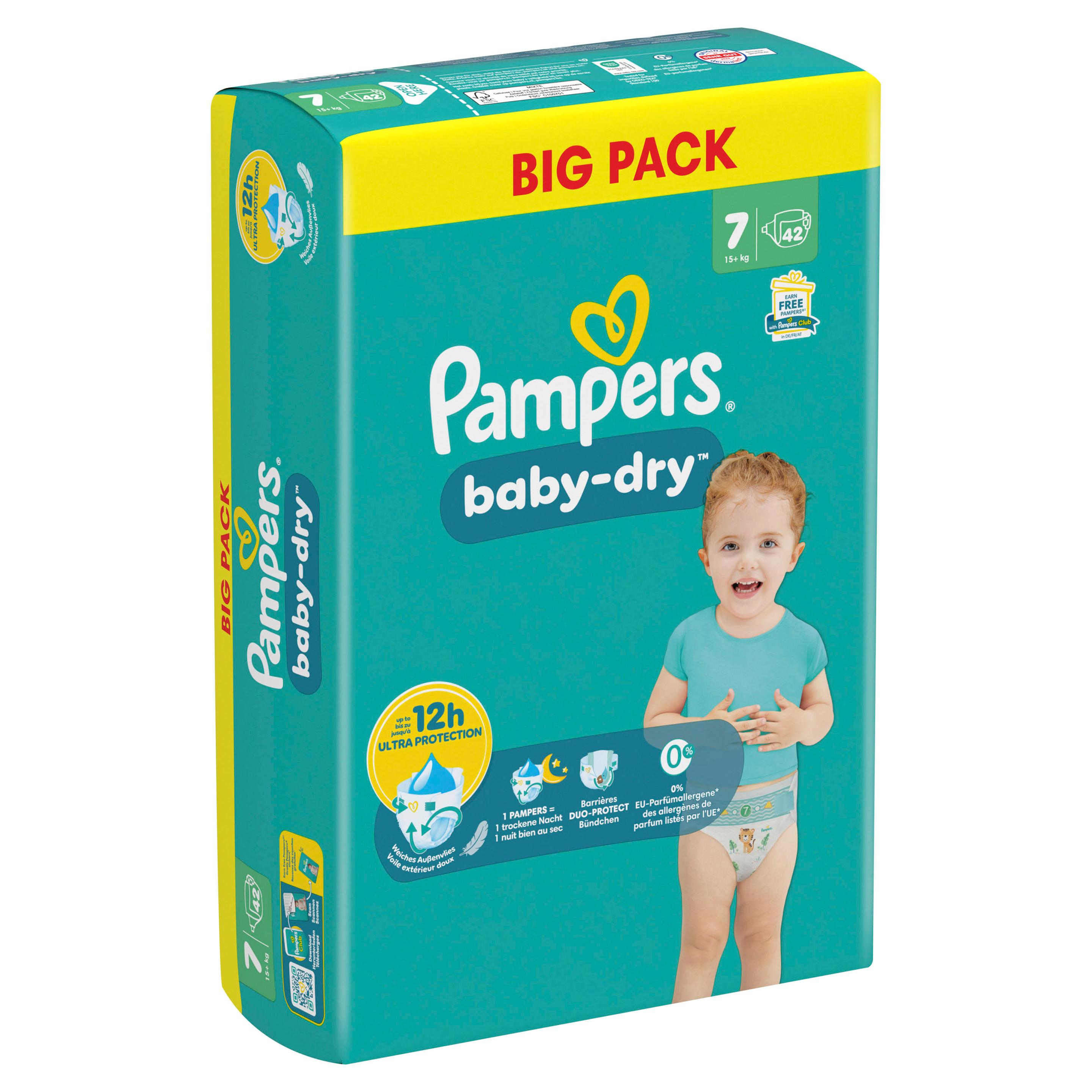 Produktbild Pampers Baby Dry Windeln Gr.7 Extra Large 15+kg Big Pack 13 von 14