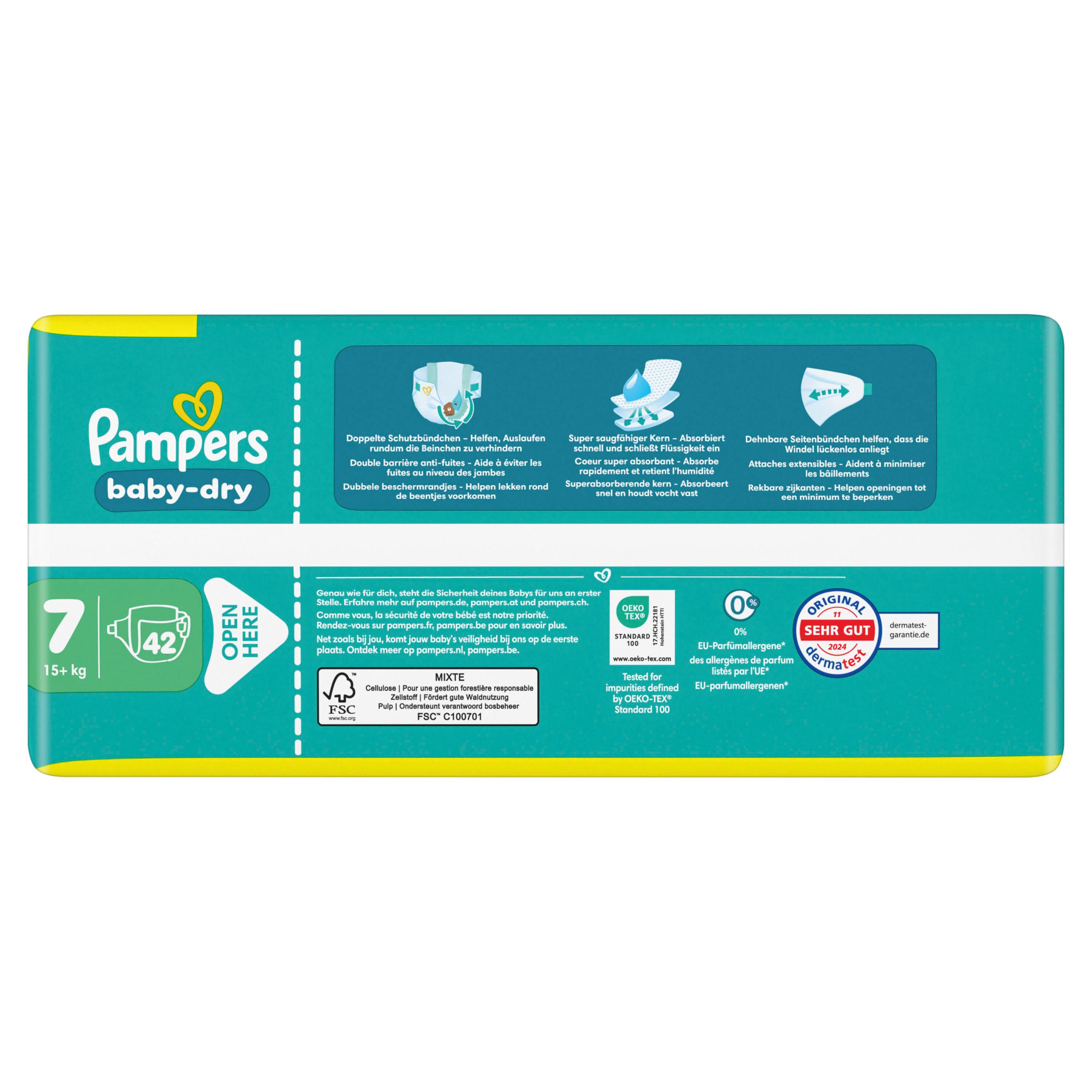 Produktbild Pampers Baby Dry Windeln Gr.7 Extra Large 15+kg Big Pack 4 von 14