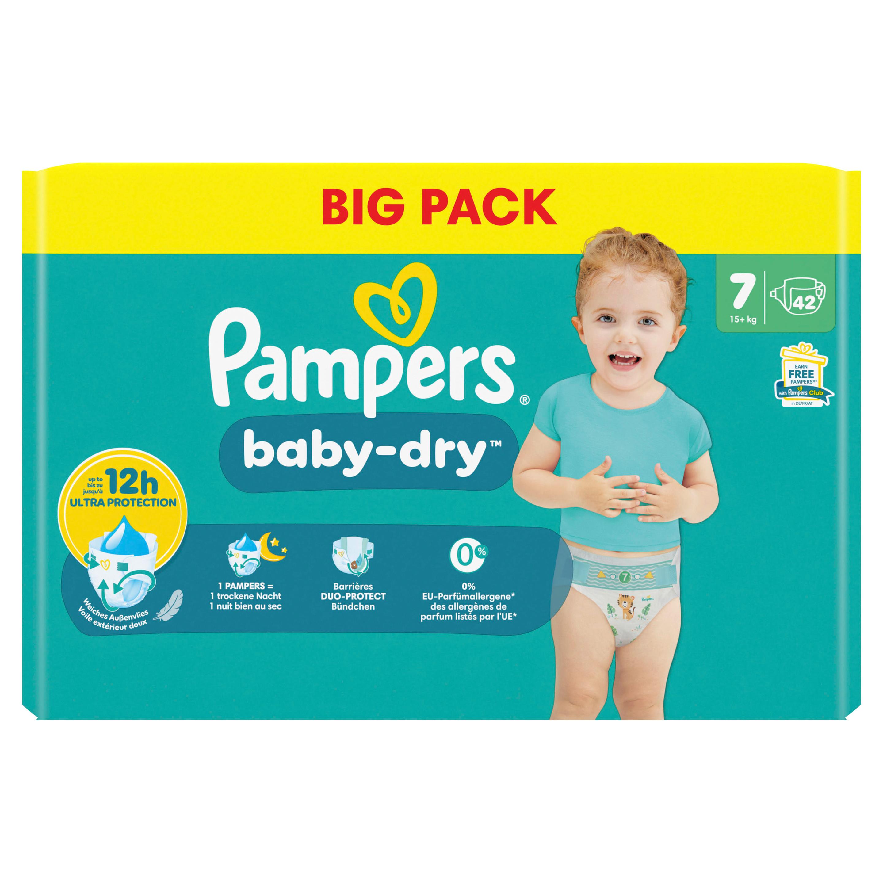Produktbild Pampers Baby Dry Windeln Gr.7 Extra Large 15+kg Big Pack 2 von 14