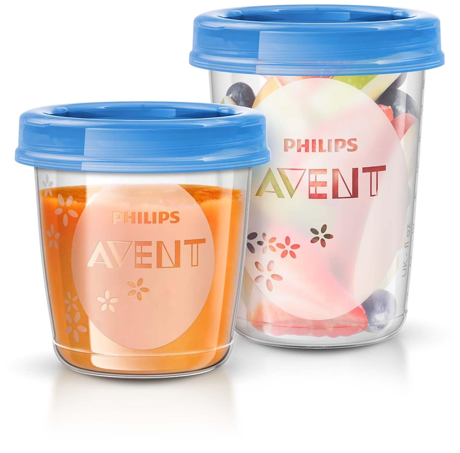 PHILIPS Avent Nahrungs-Mehrwegbecher Set SCF721/20