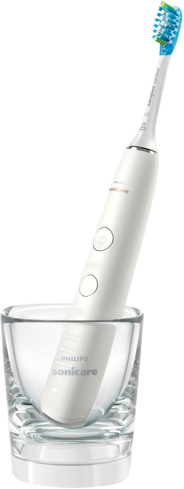 Produktbild PHILIPS Sonicare DiamondClean 9000 Elektrische Schallzahnbürste mit App, weiß, HX9913/16 2 von 8
