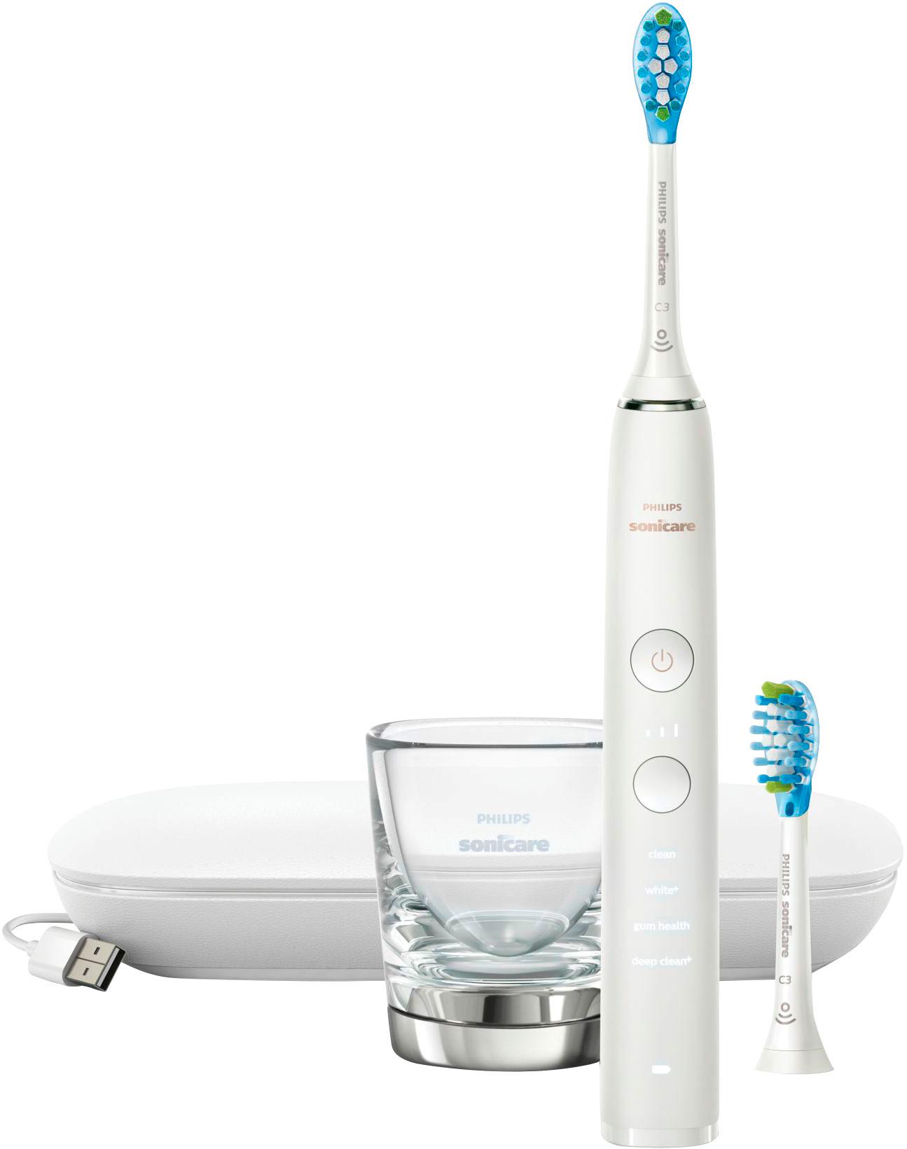 PHILIPS Sonicare DiamondClean 9000 Elektrische Schallzahnbürste mit App, weiß, HX9913/16