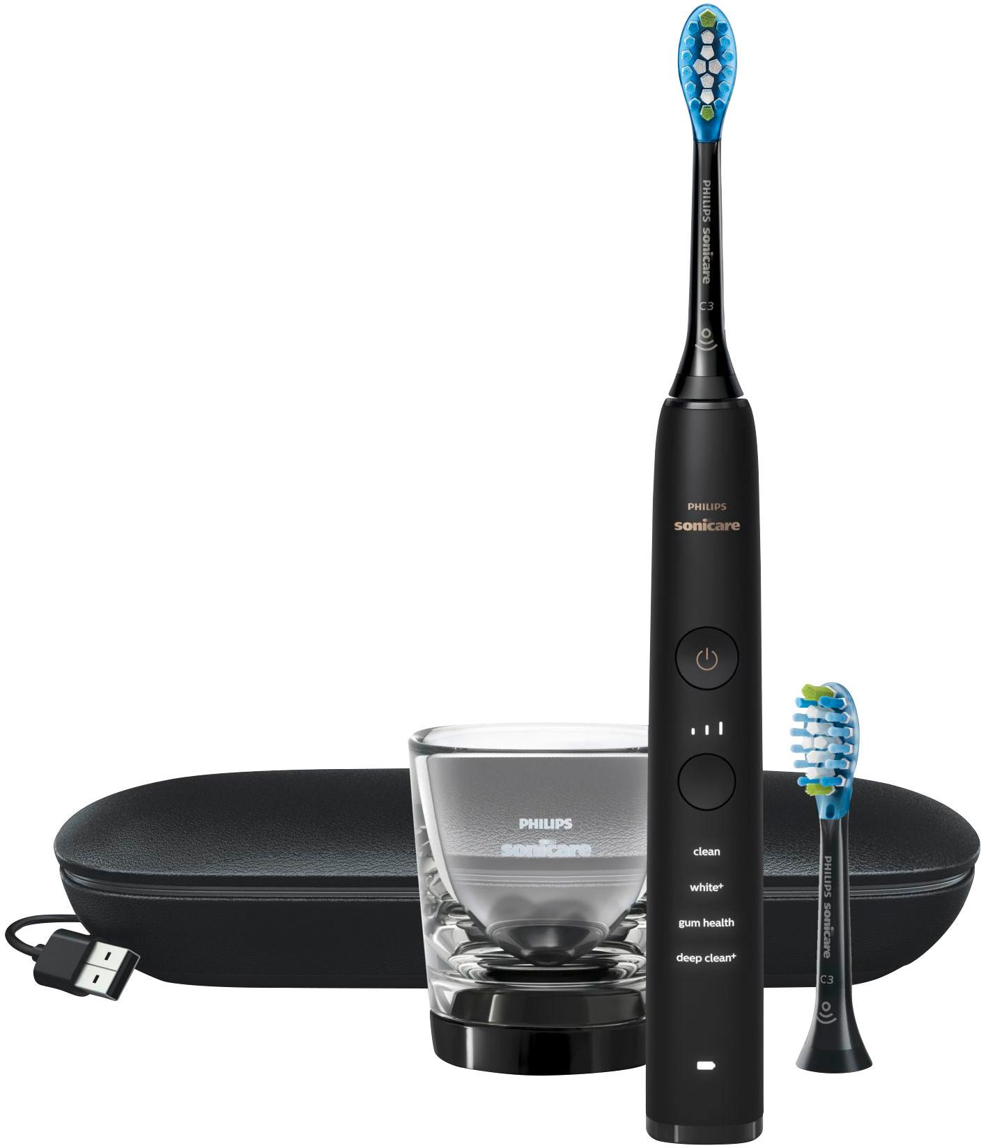 PHILIPS Sonicare DiamondClean 9000 Elektrische Schallzahnbürste mit App, schwarz, HX9913/18