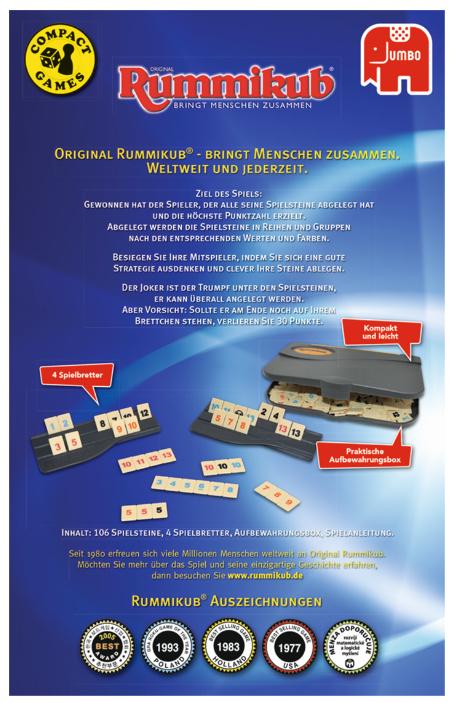 Produktbild Jumbo Spiele - Original Rummikub Kompaktspiel 3 von 3