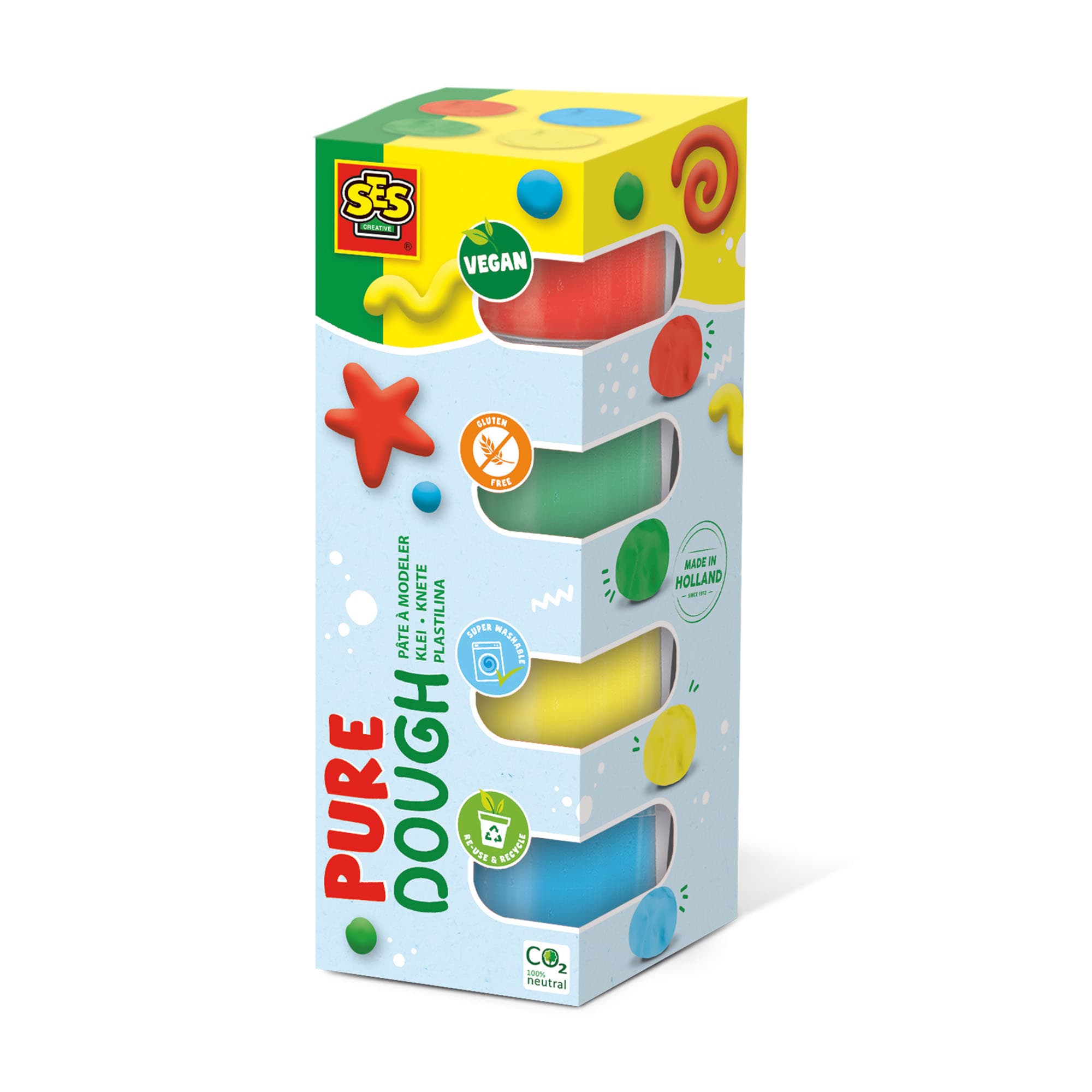 SES Creative - Feel good Knete - Pure (4x90gr)