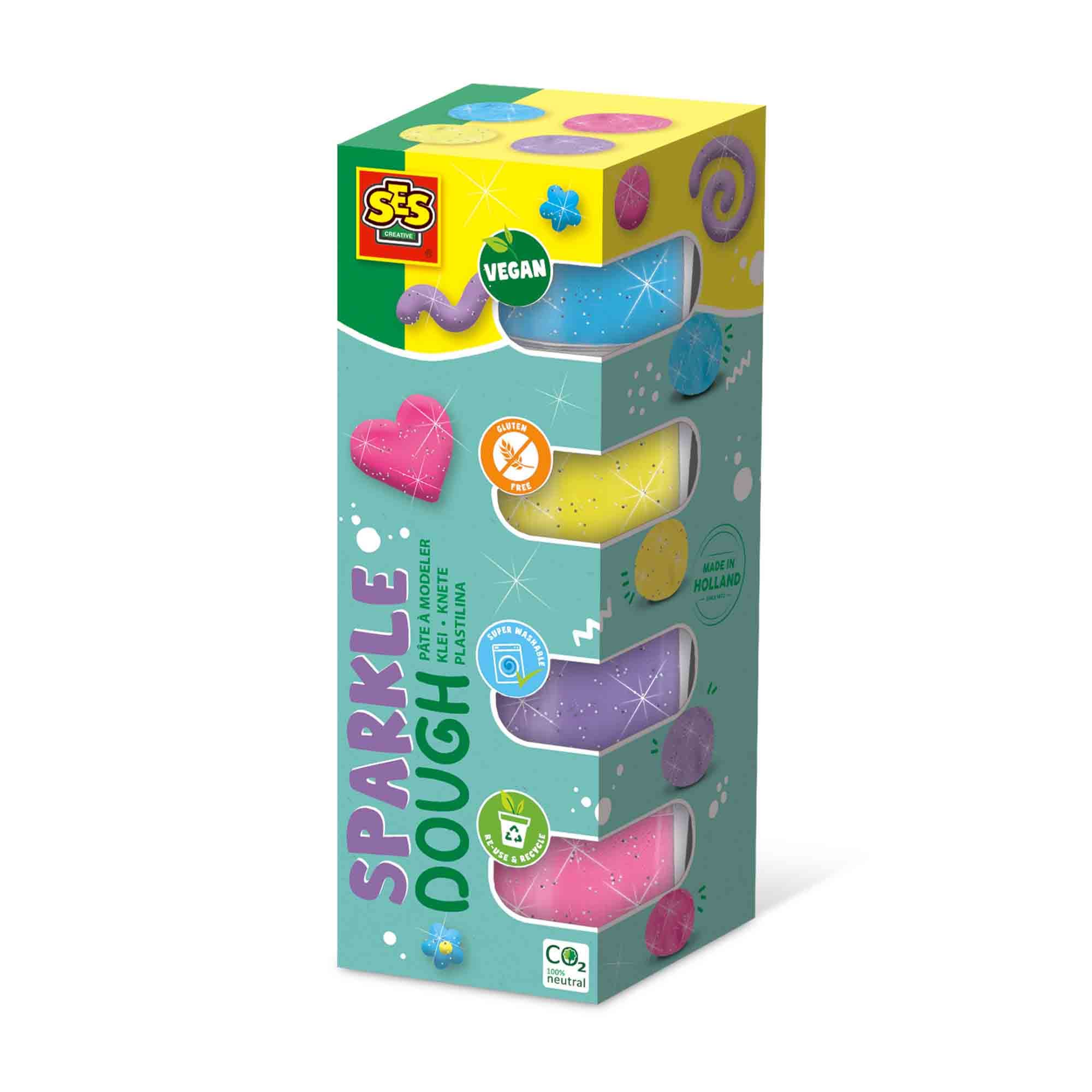 SES Creative - Feel good Knete - Sparkle (4x90gr)