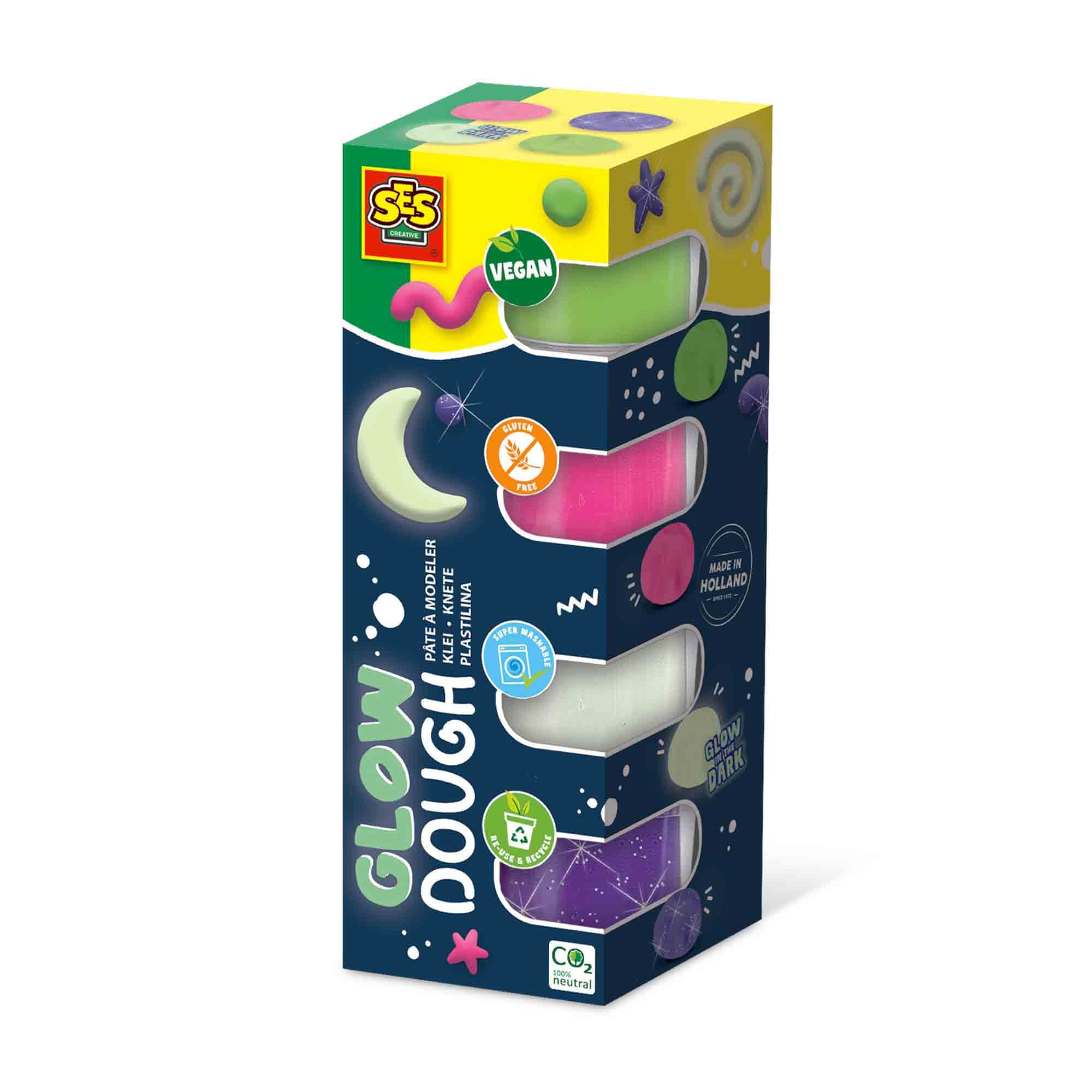 SES Creative - Feel good Knete - Glow (4x90gr)