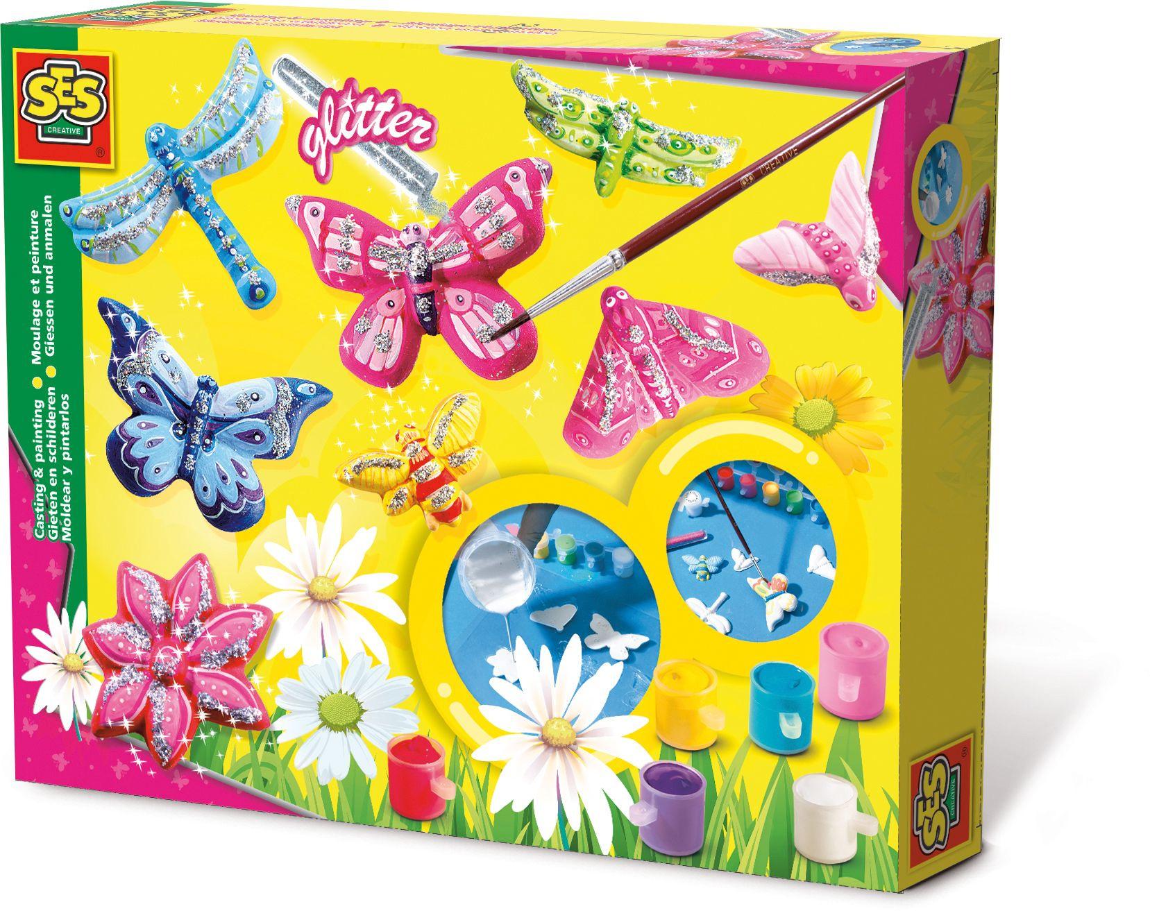 SES Creative - Glitzerschmetterlinge gießen